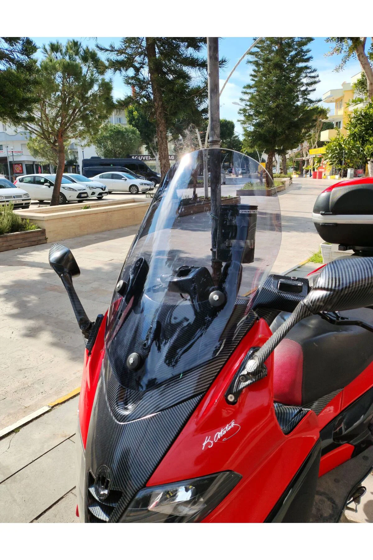 Gilera Nexus 500 Ön Cam 2004-2008 Model 58cm Füme Renkli 4mm