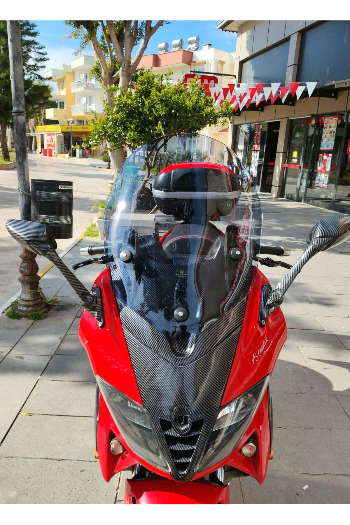 Gilera Nexus 500 Ön Cam 2004-2008 Model 58cm Füme Renkli 4mm