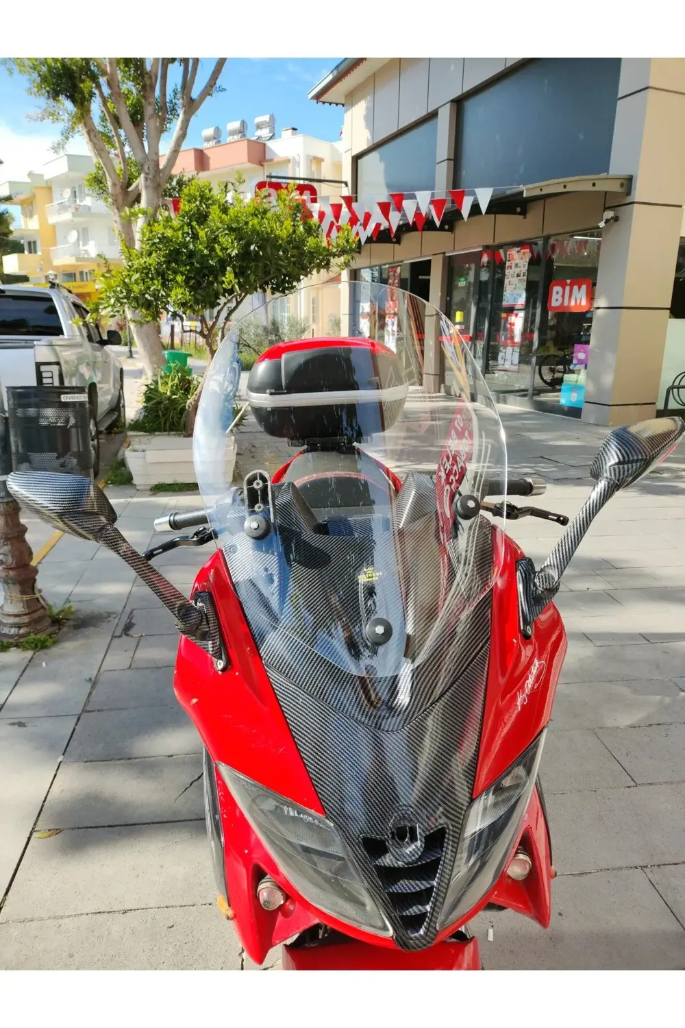 Gilera Nexus 500 Ön Cam 2004 2008 Model 58cm Şeffaf Renkli 4mm