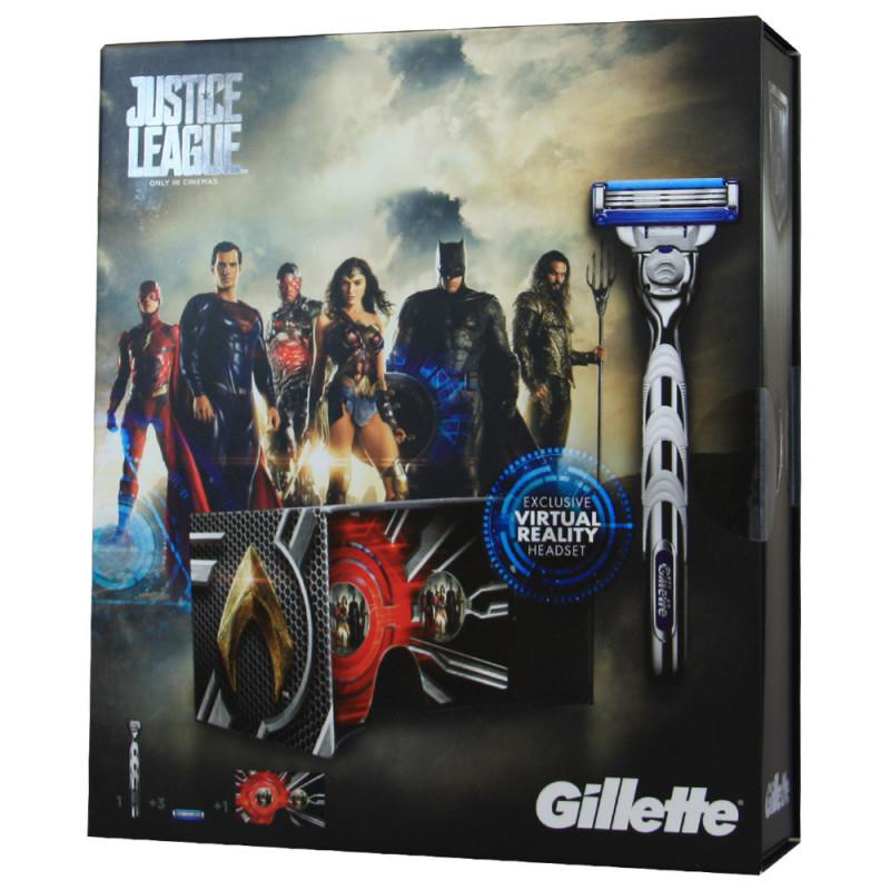 Gillette Mach3 Turbo Traş Makinası Justice League VR Gillette Mach3 Turbo Traş Makinası Justice League VR