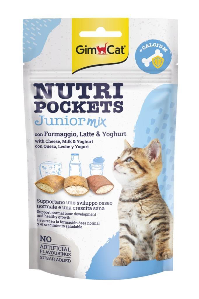 Gimcat Nutripockets Kedi Ödülü Junior Mix 60Gr Gimcat Nutripockets Kedi Ödülü Junior Mix 60Gr