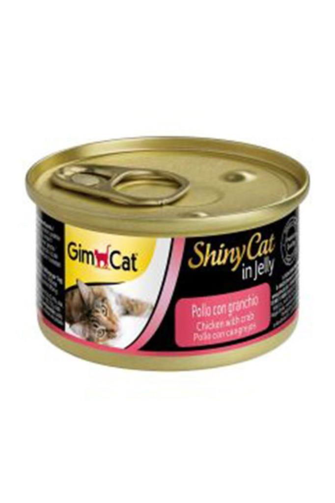 GimCat Shinycat Tavuklu&Yengeçli Jöleli Konserve Kedi Maması 70 G
