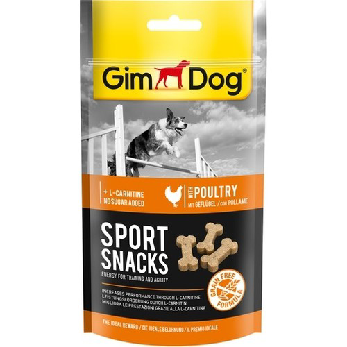 Gimdog Sportsnacks Tavuklu ve L-Carnitinli Ödül Tableti 60 gr