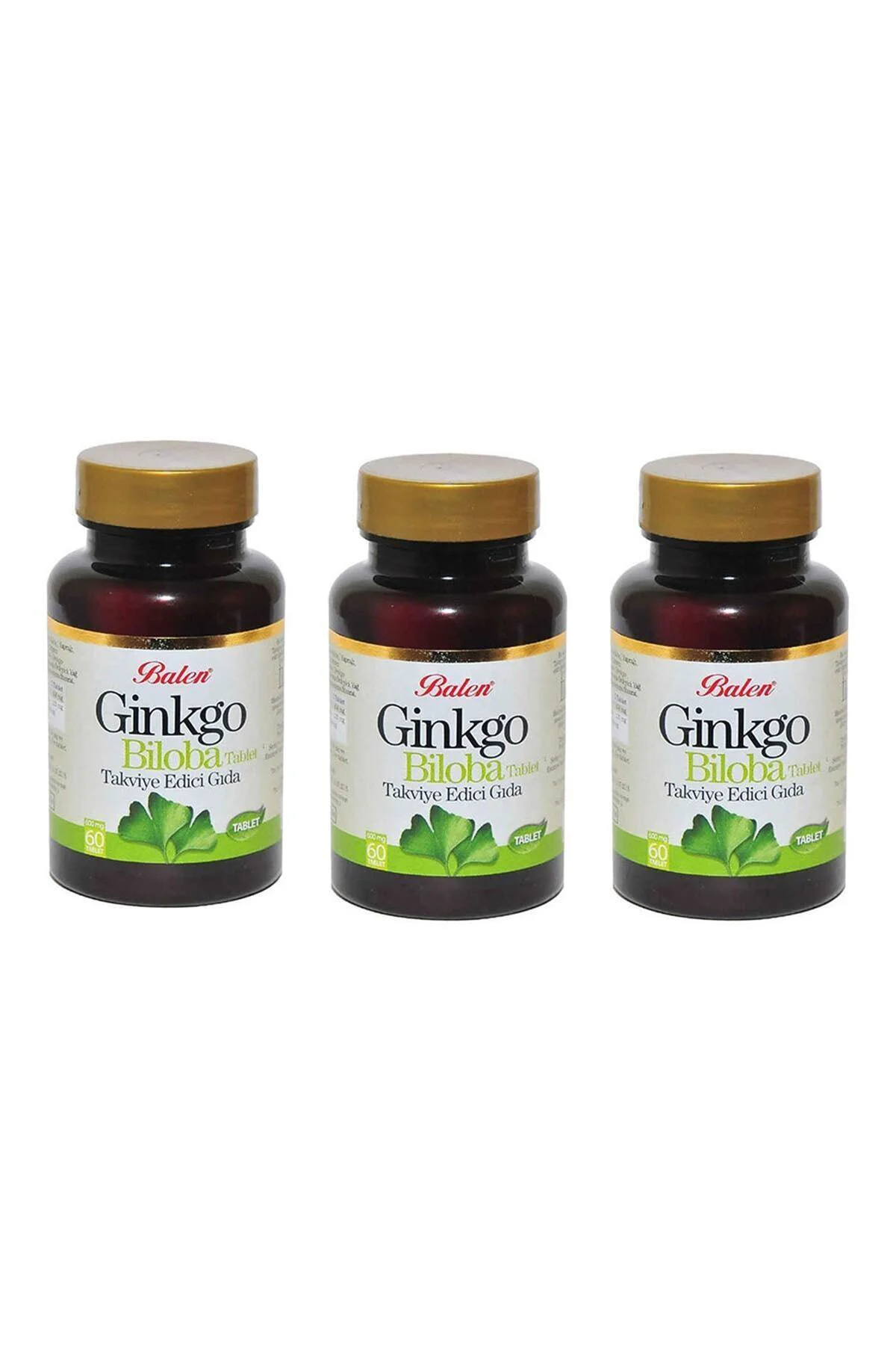 Ginkgo Biloba Tablet 600mg*60 3 Adet Ginkgo Ginko Biloba Tableti