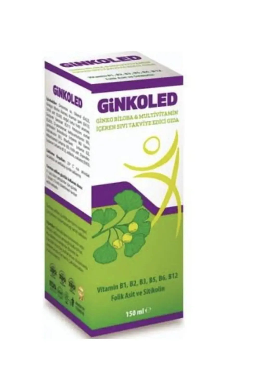 Ginkoled Biloba B1, B2, B3, B5 B6, B12 Içeren Sıvı Takviye Edici