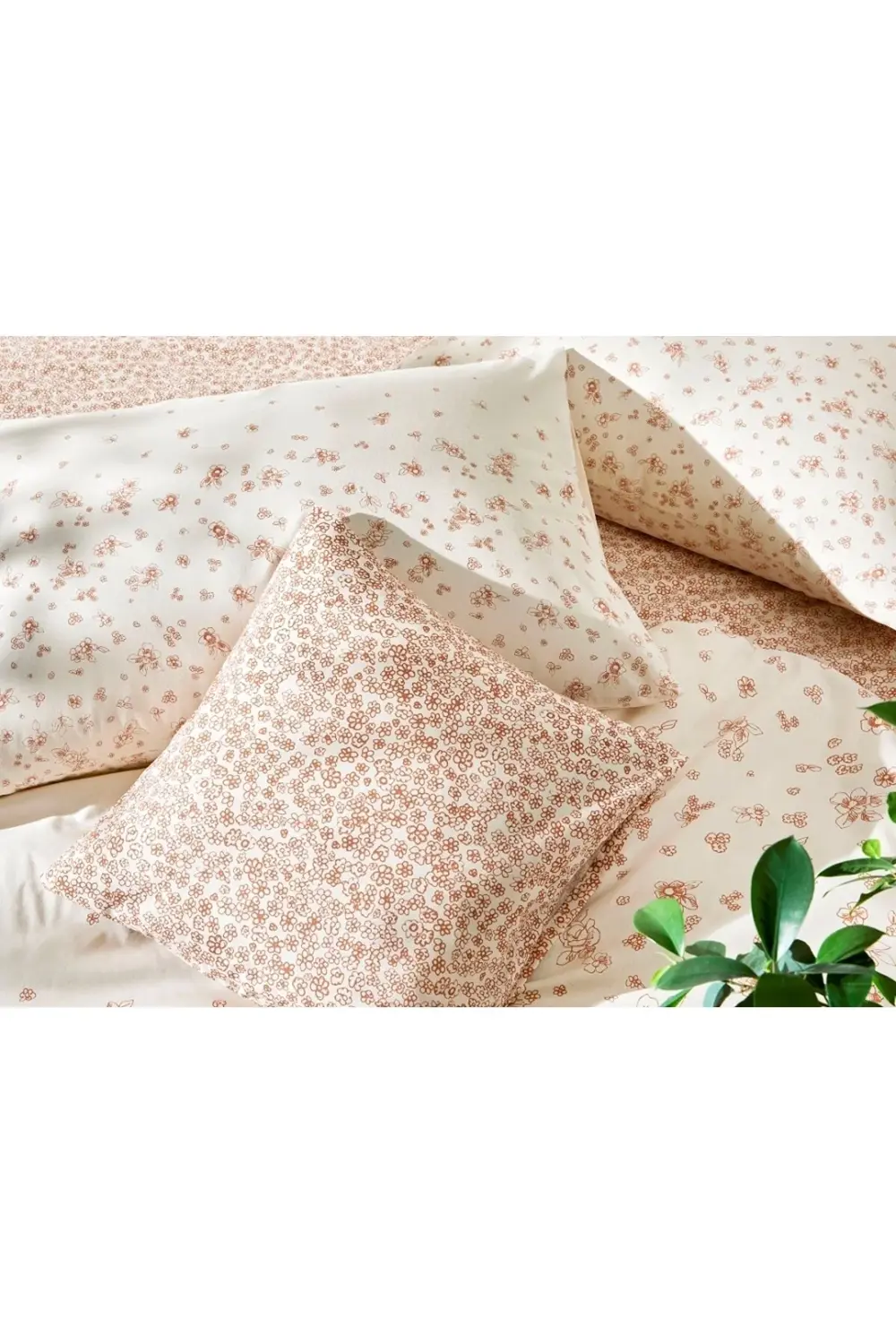 Ginny Ranforce Çift Kişilik Nevresim Takımı Kırmızı