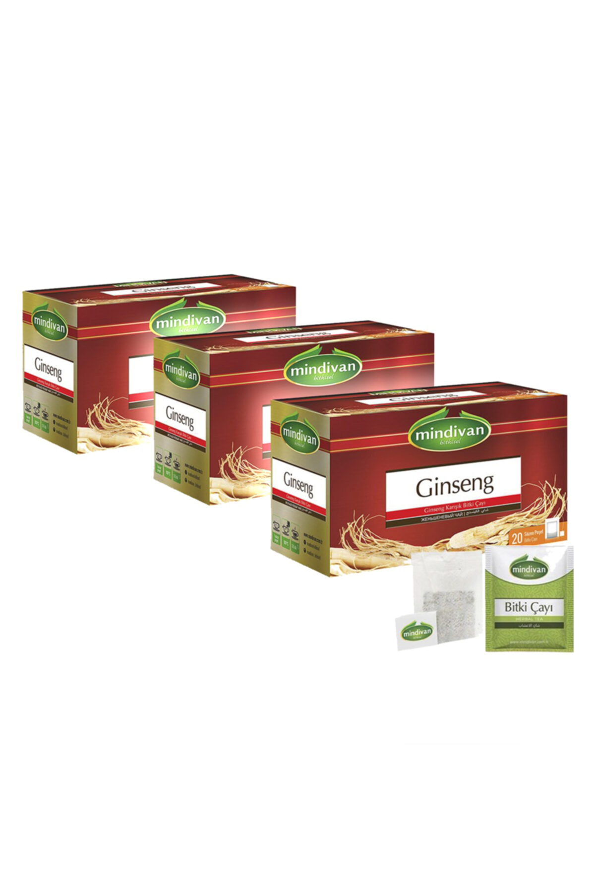 Ginseng Çayı 20'li Bitki Çayı X 3 Adet