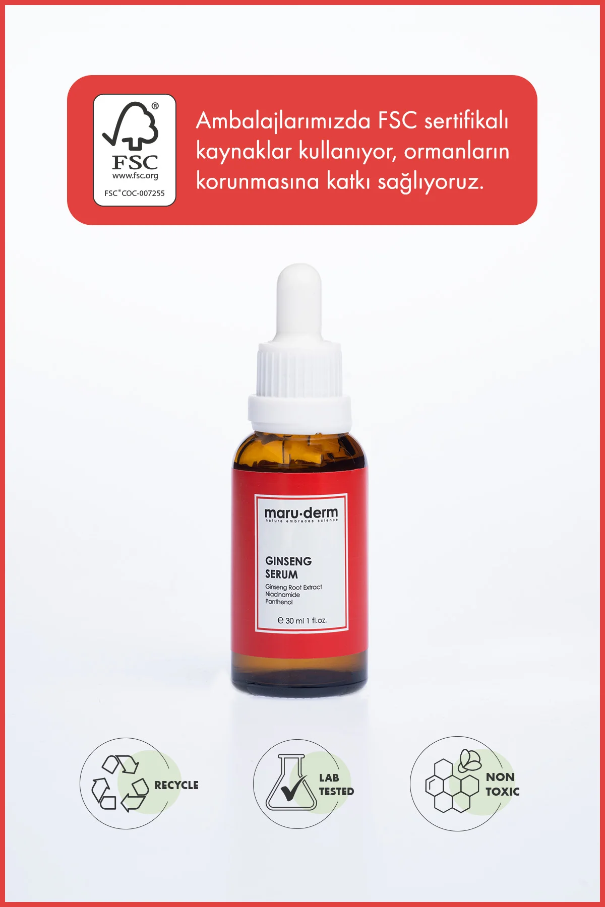 Ginseng Cilt Yenileyici Serum 30 ML