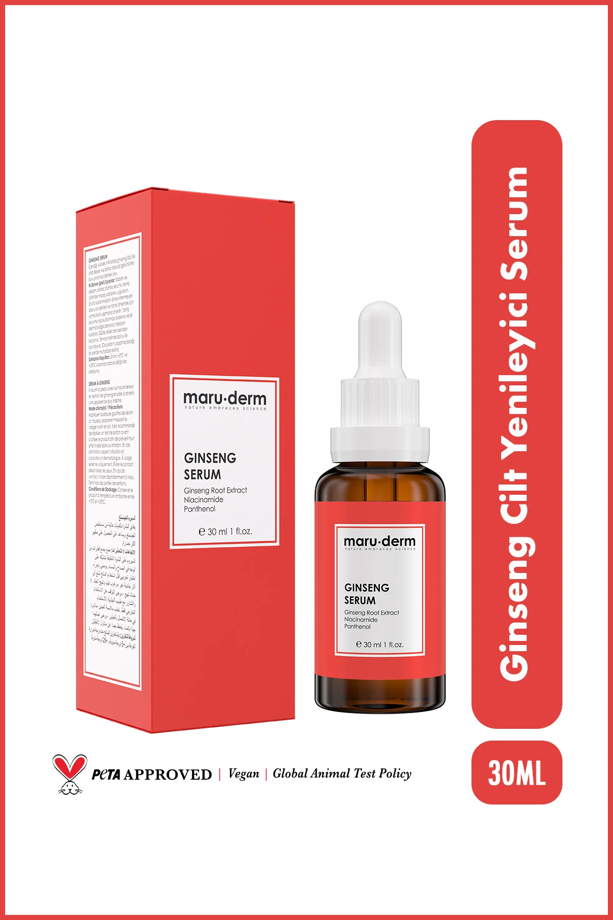 Ginseng Cilt Yenileyici Serum 30 ML