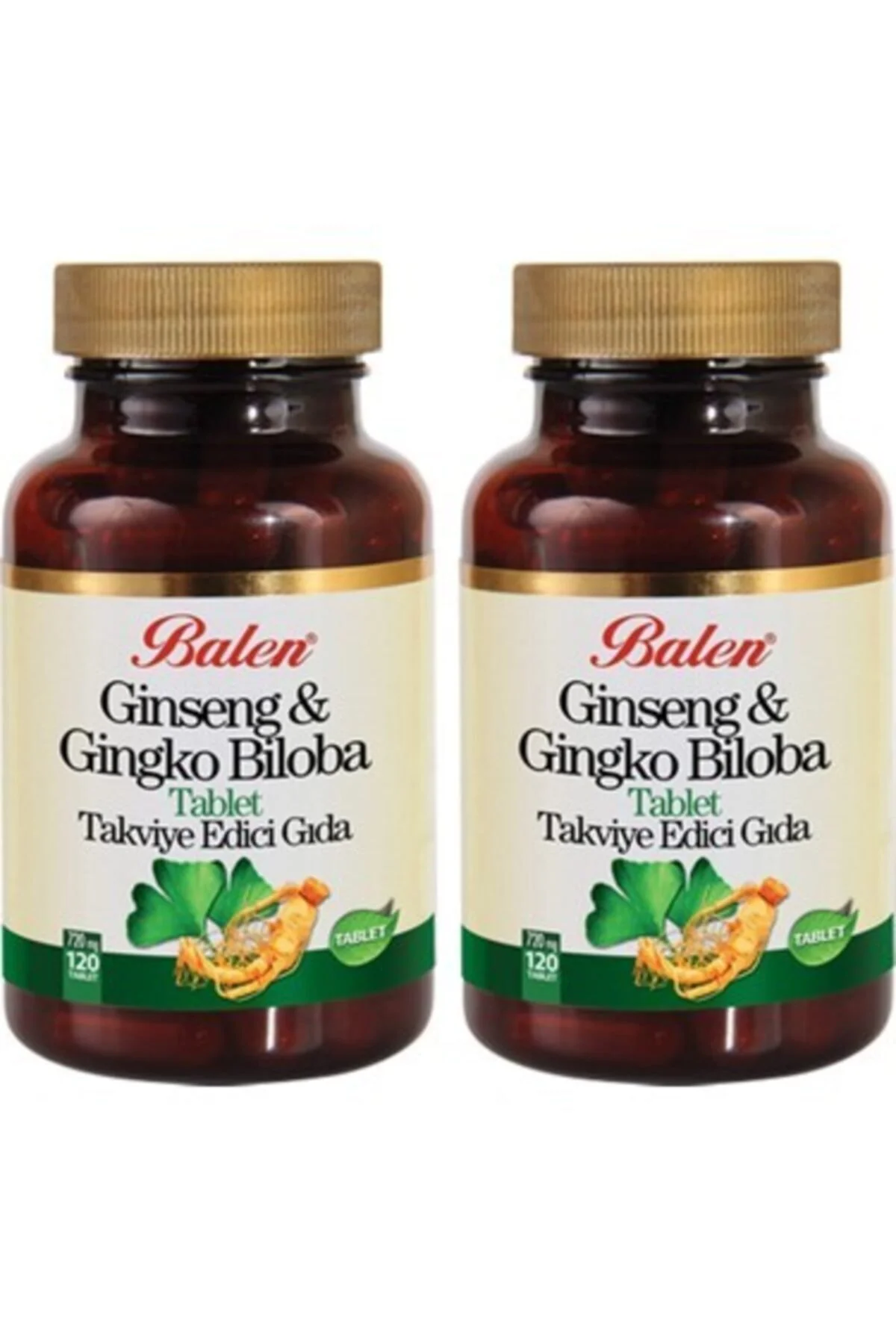 Ginseng Ginkgo Biloba Tablet 720mg*120 2 Adet