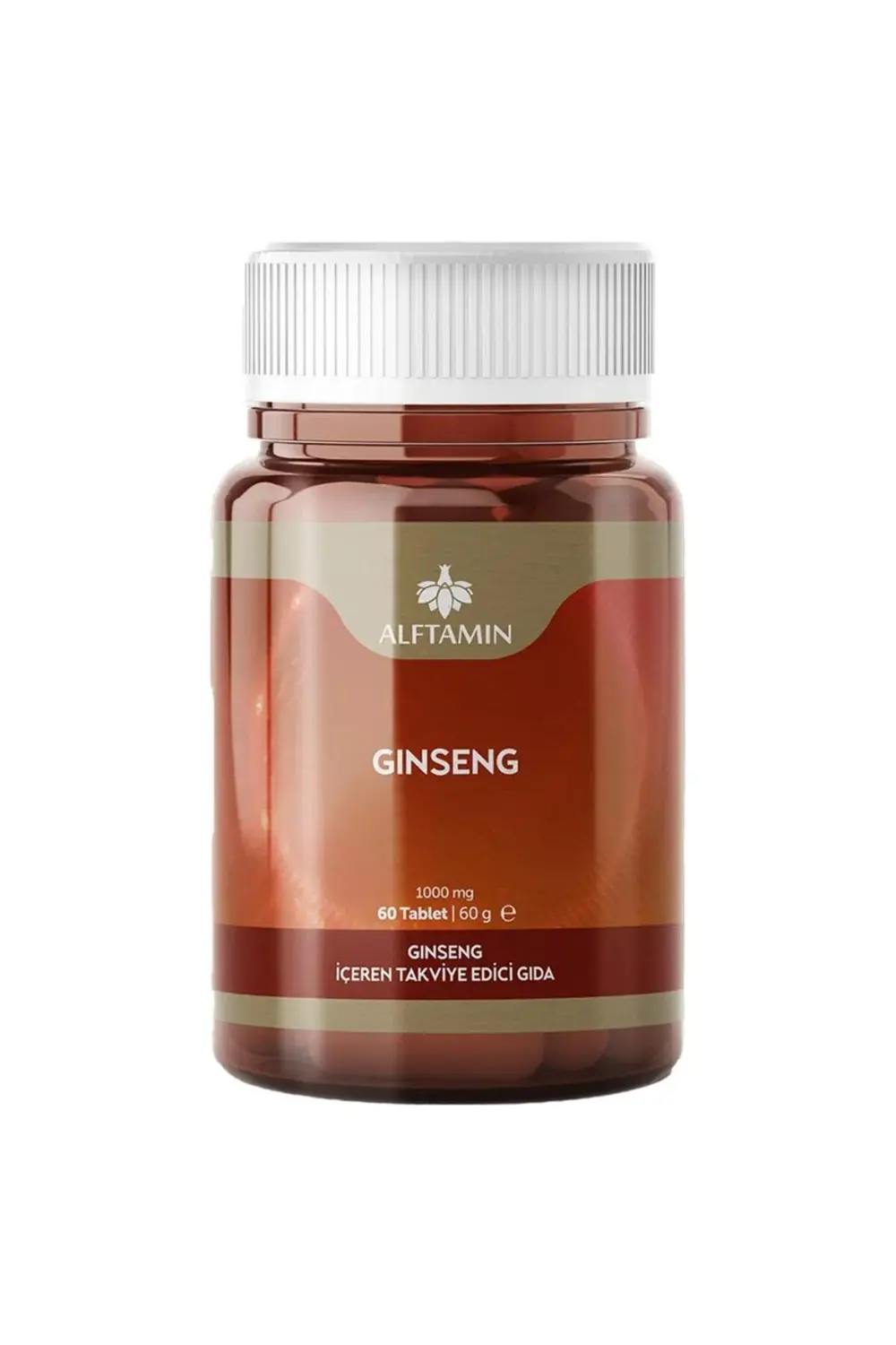 Ginseng İçeren Takviye Edici Gıda 1000 mg 60 Tablet
