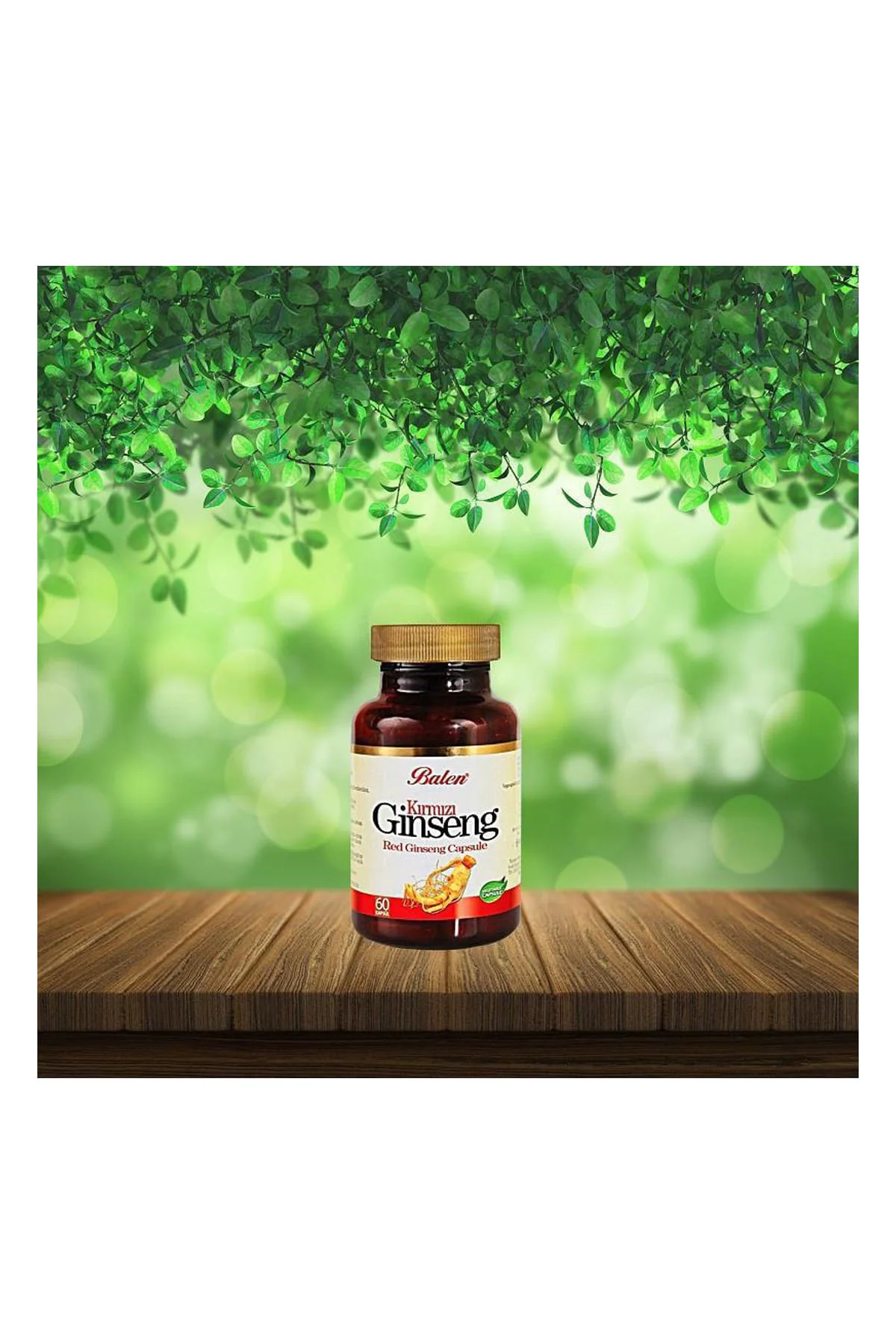 Ginseng Kapsül 300 Mg  60 Kapsül Balen