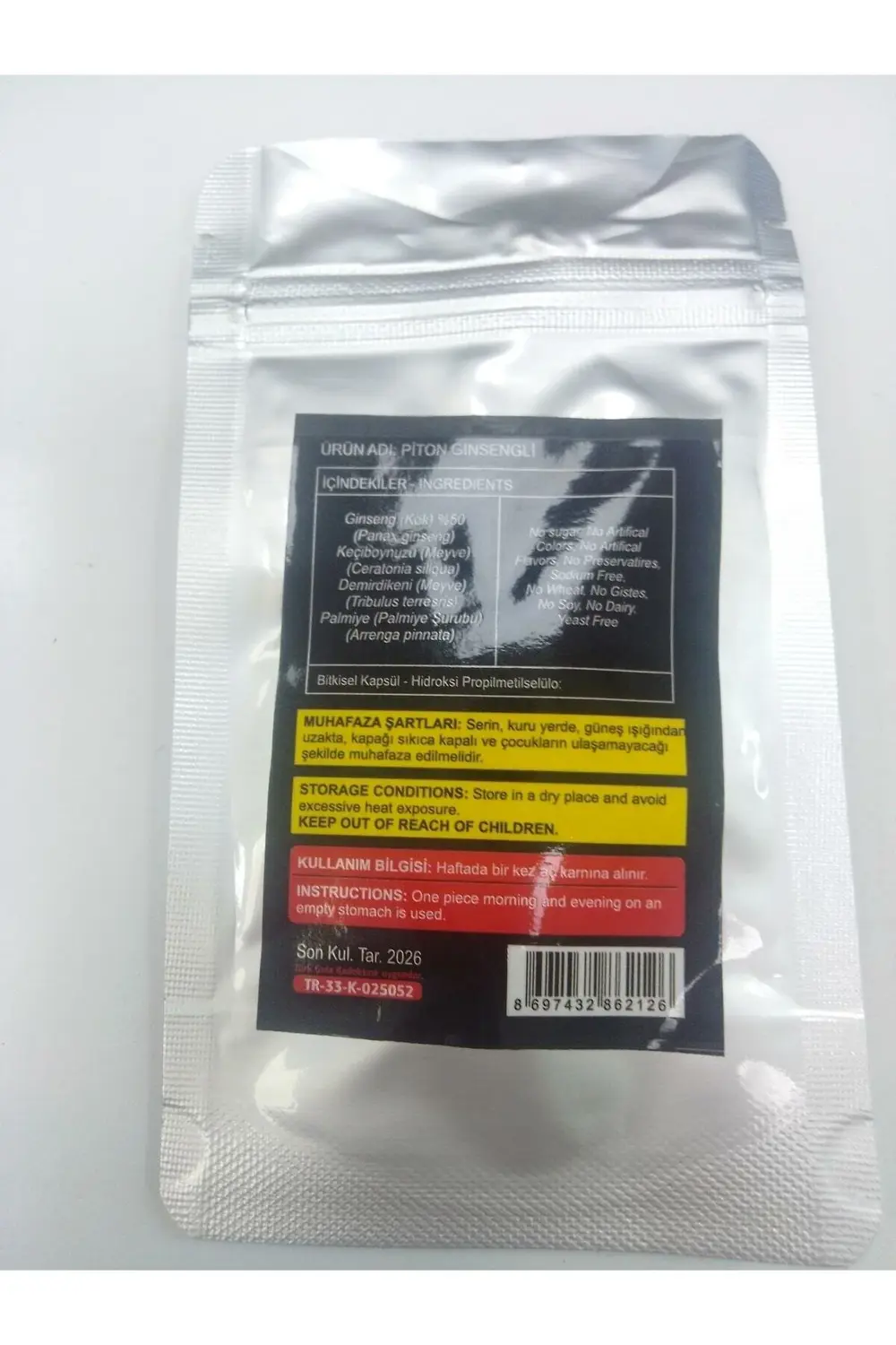 Ginsengli 10'lu Bitkisel Tablet