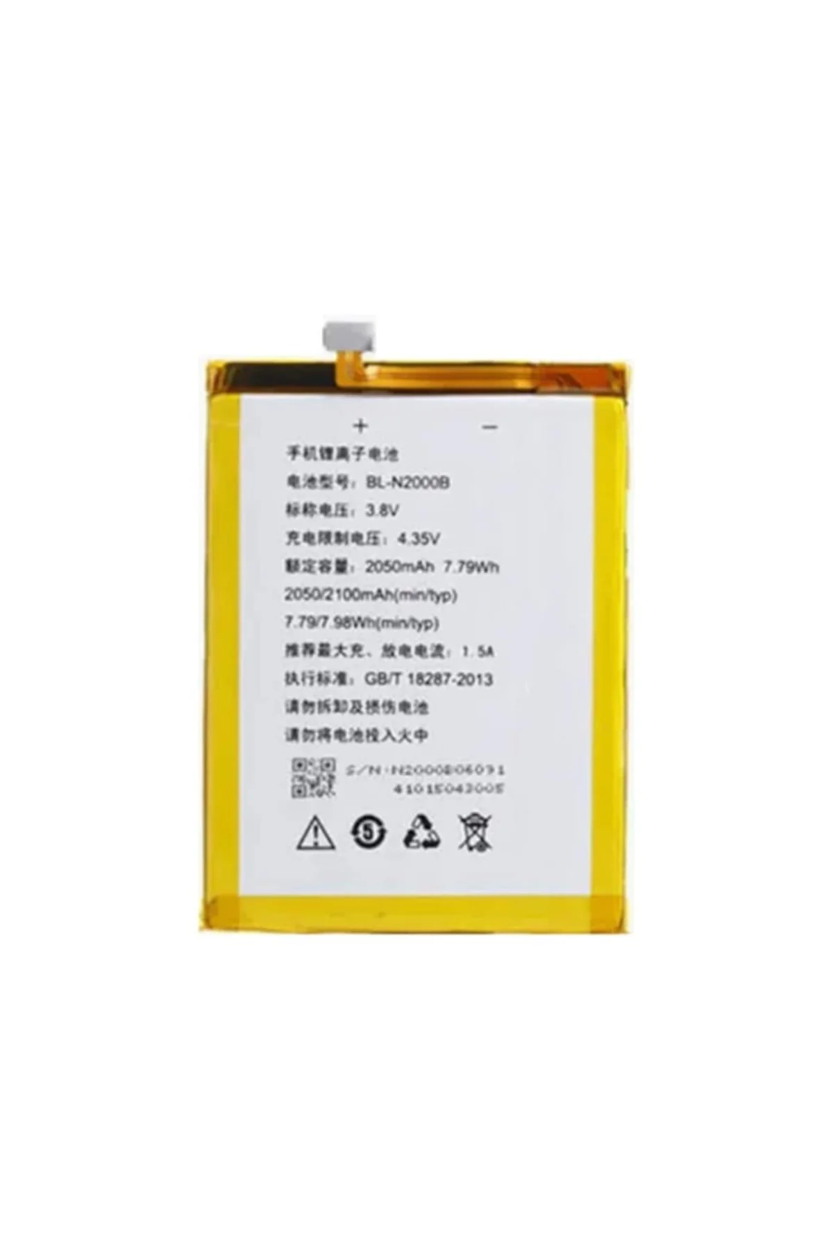 Gionee Gn9005 Elife S5 Fly Iq4516 Bl-n2000b Pil Batarya