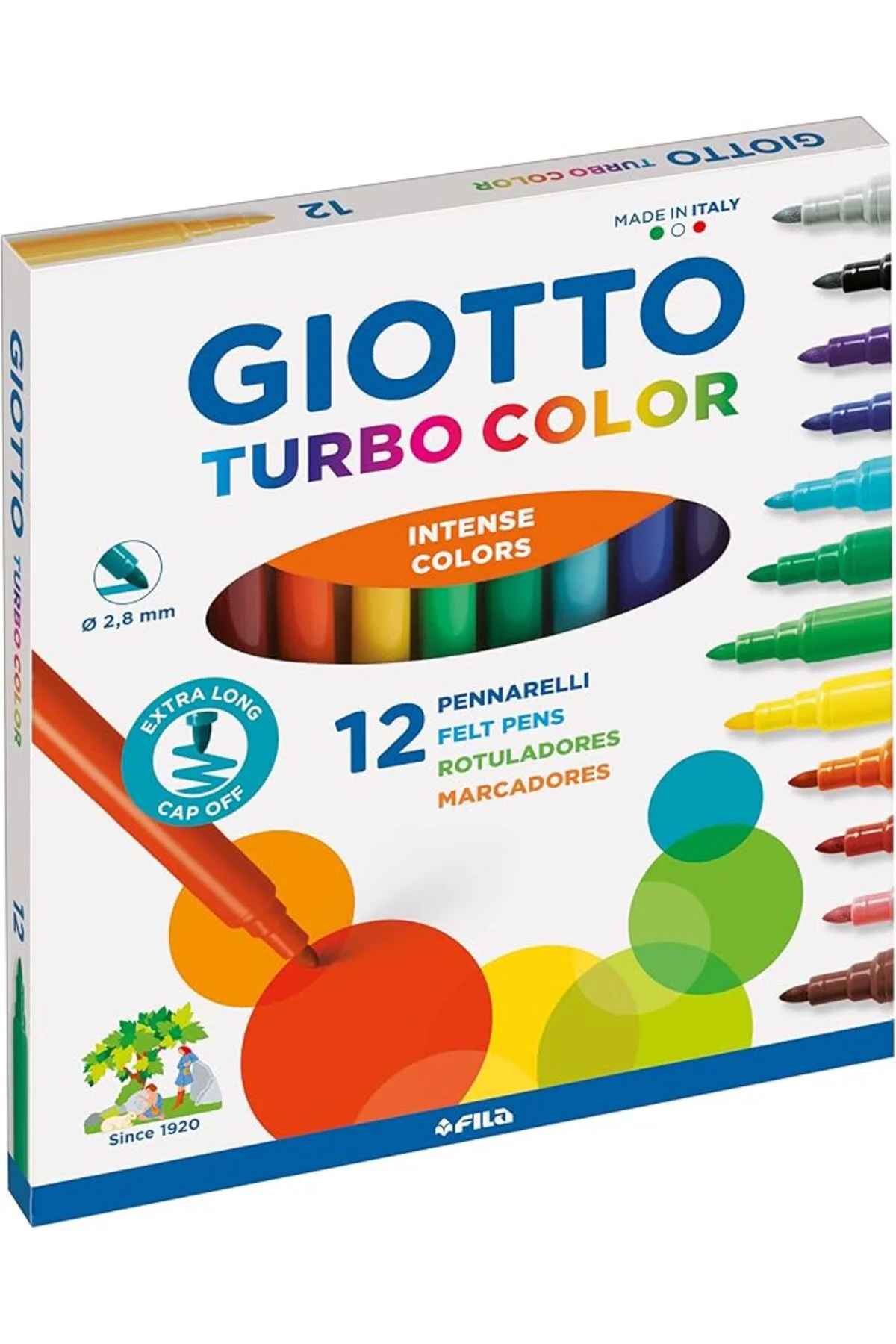 Giotto Turbo Color 12’Li Keçeli Kalem 416000