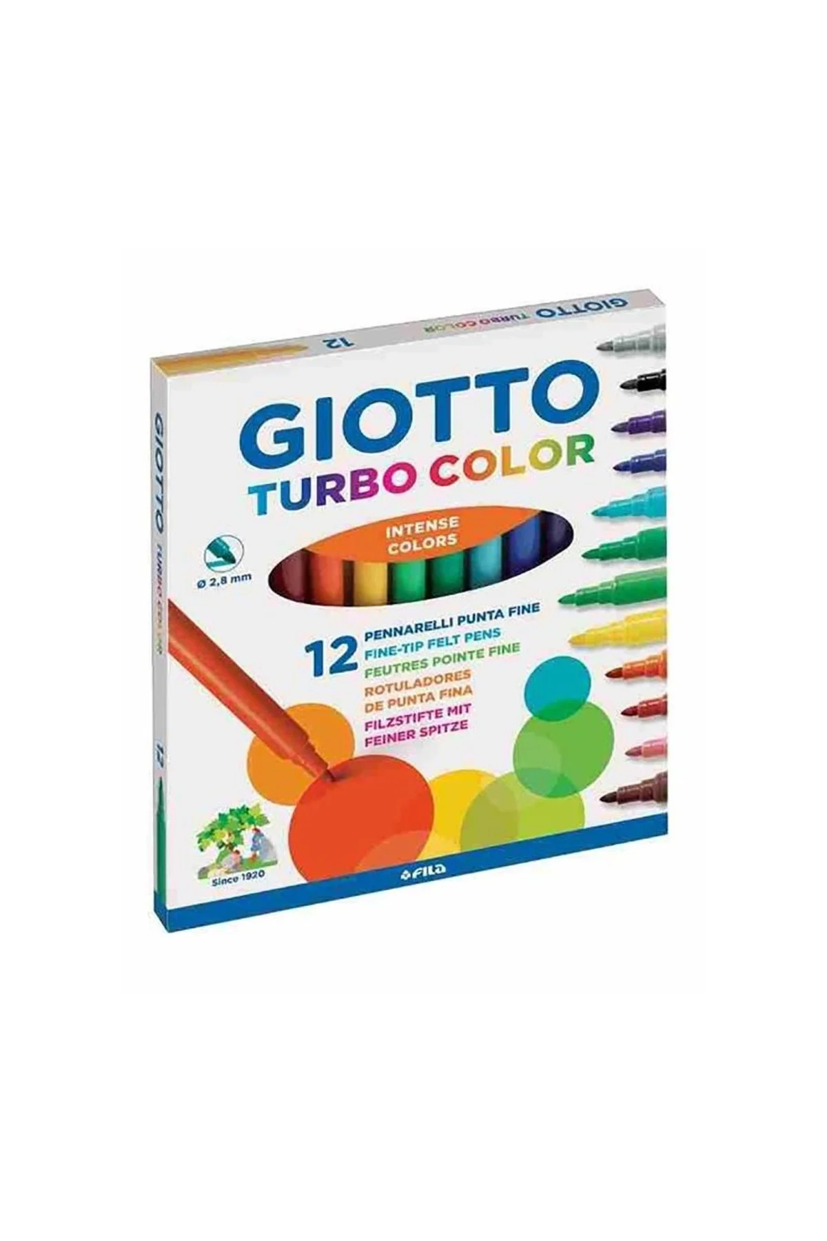 Giotto Turbo Color 12’Li Keçeli Kalem 416000
