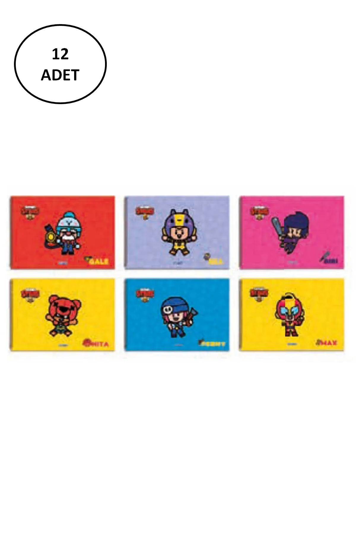 Gıpta Brawl Stars Spiralli Resim Defteri 25x35cm 15 Yaprak (12 Li Gıpta Brawl Stars Spiralli Resim Defteri 25x35cm 15 Yaprak (12 Li