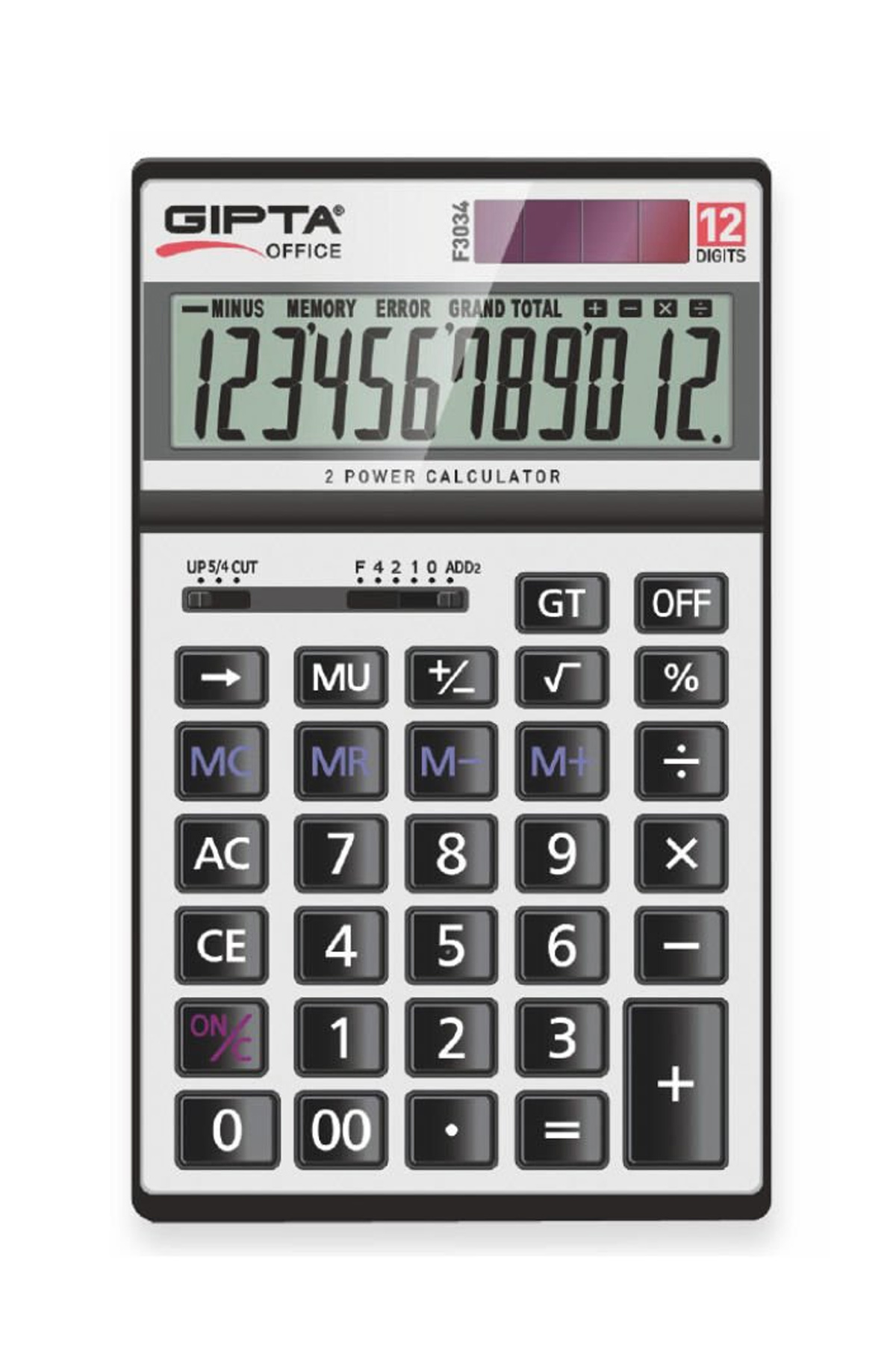 Just Cheap Store Gipta F3034 12 Haneli Masaüstü Digit Hesap Makinesi