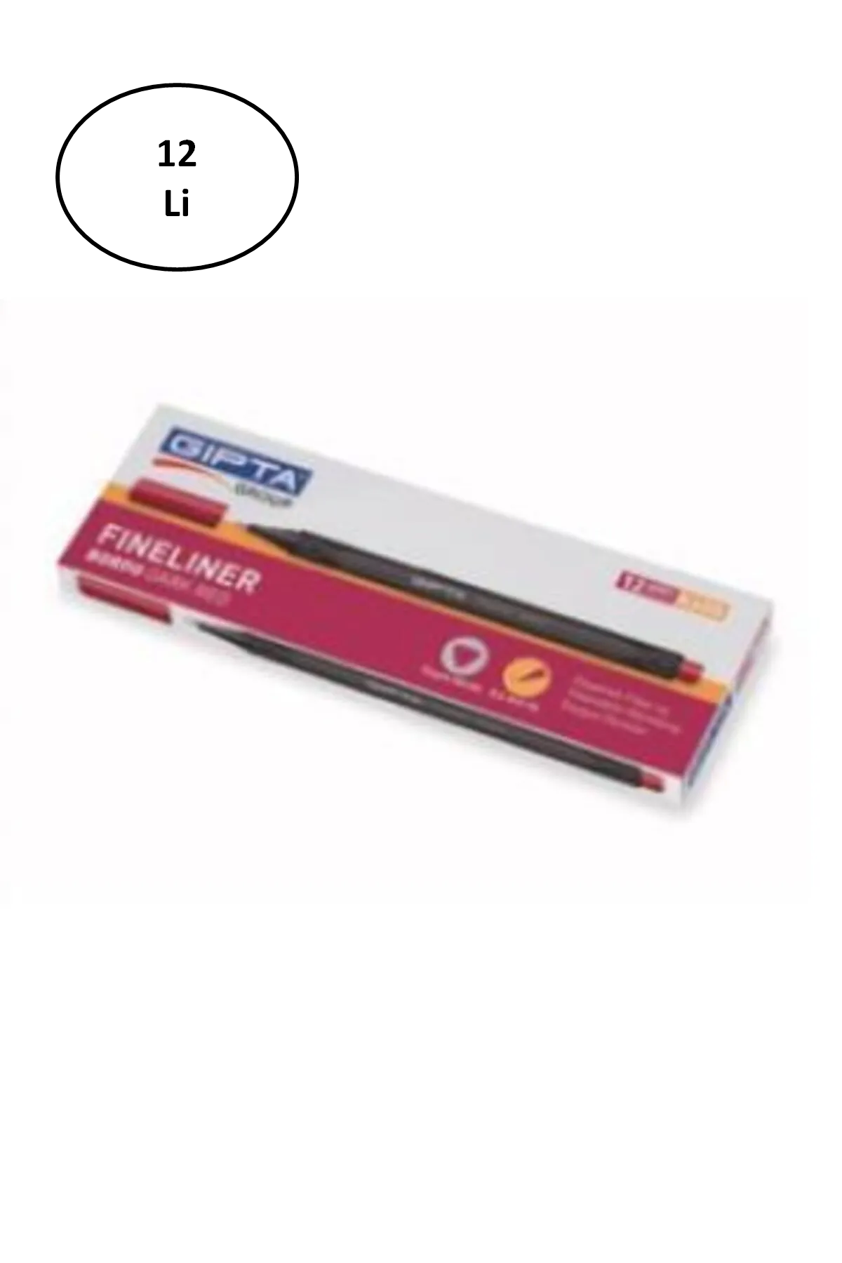 Gıpta Fineliner Ince Keçe Uçlu Kalem 0,4 Mm Karton Kutu Üçgen Lac