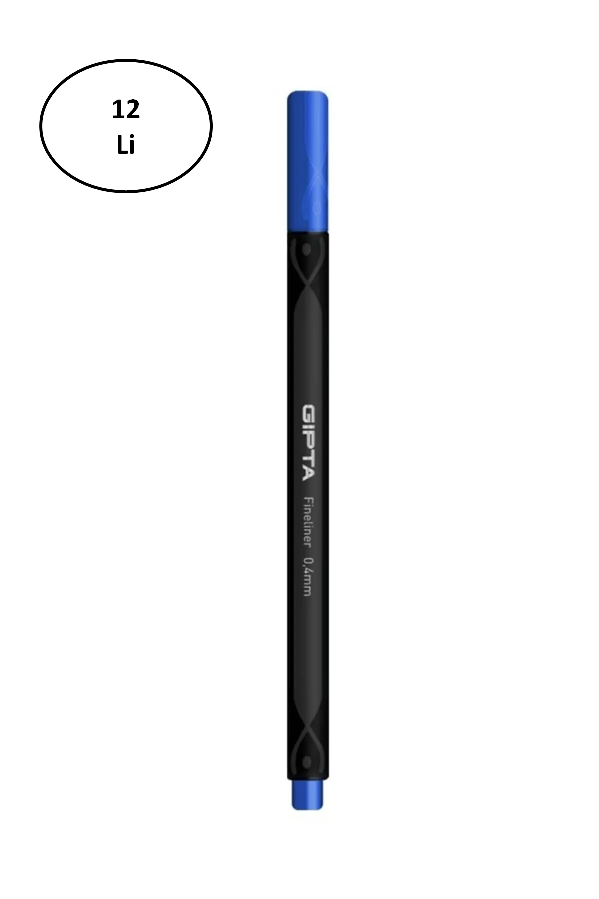 Gıpta Fineliner Ince Keçe Uçlu Kalem 0,4 Mm Karton Kutu Üçgen Lac
