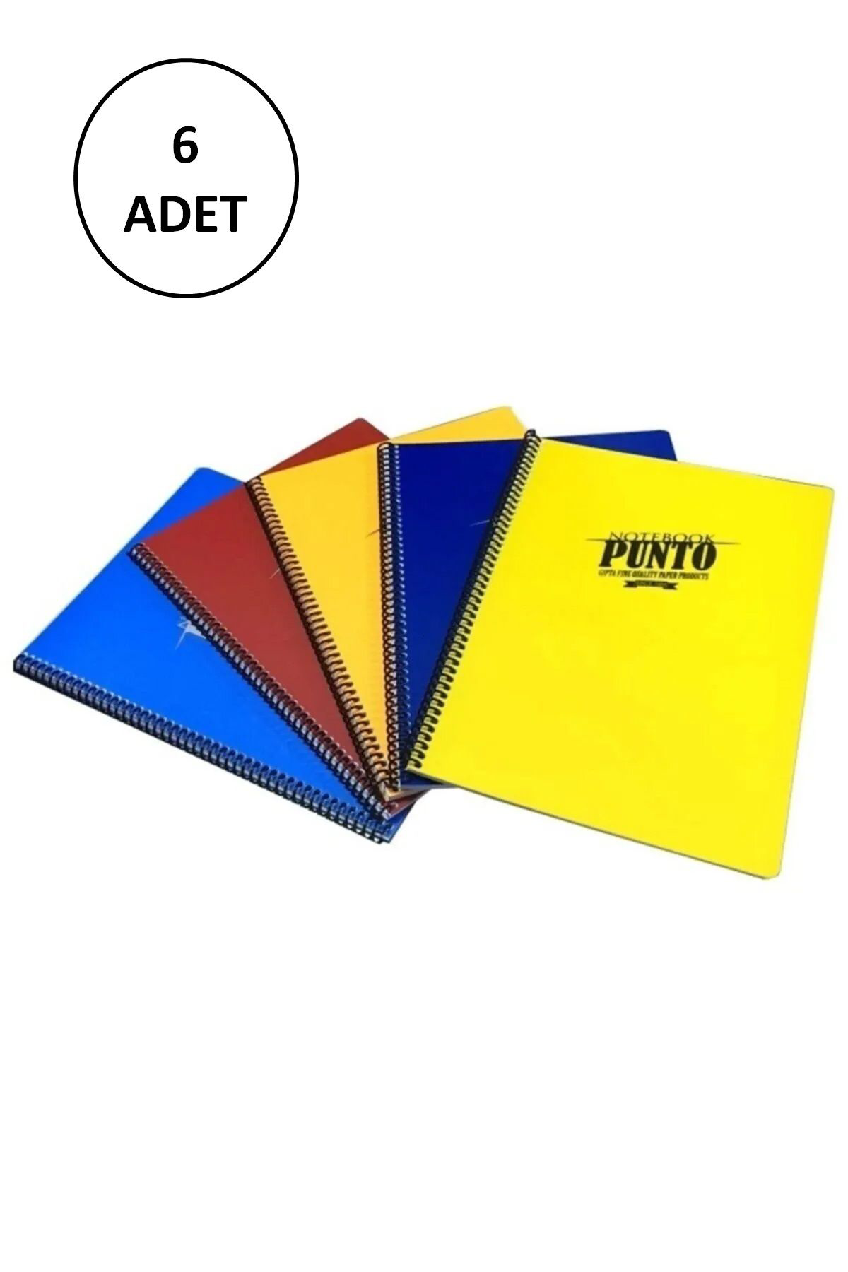Just Cheap Store Gipta Punto Spiral Pp Kapak Defter (A4) 180 Yaprak ( Çizgili ) 6 
