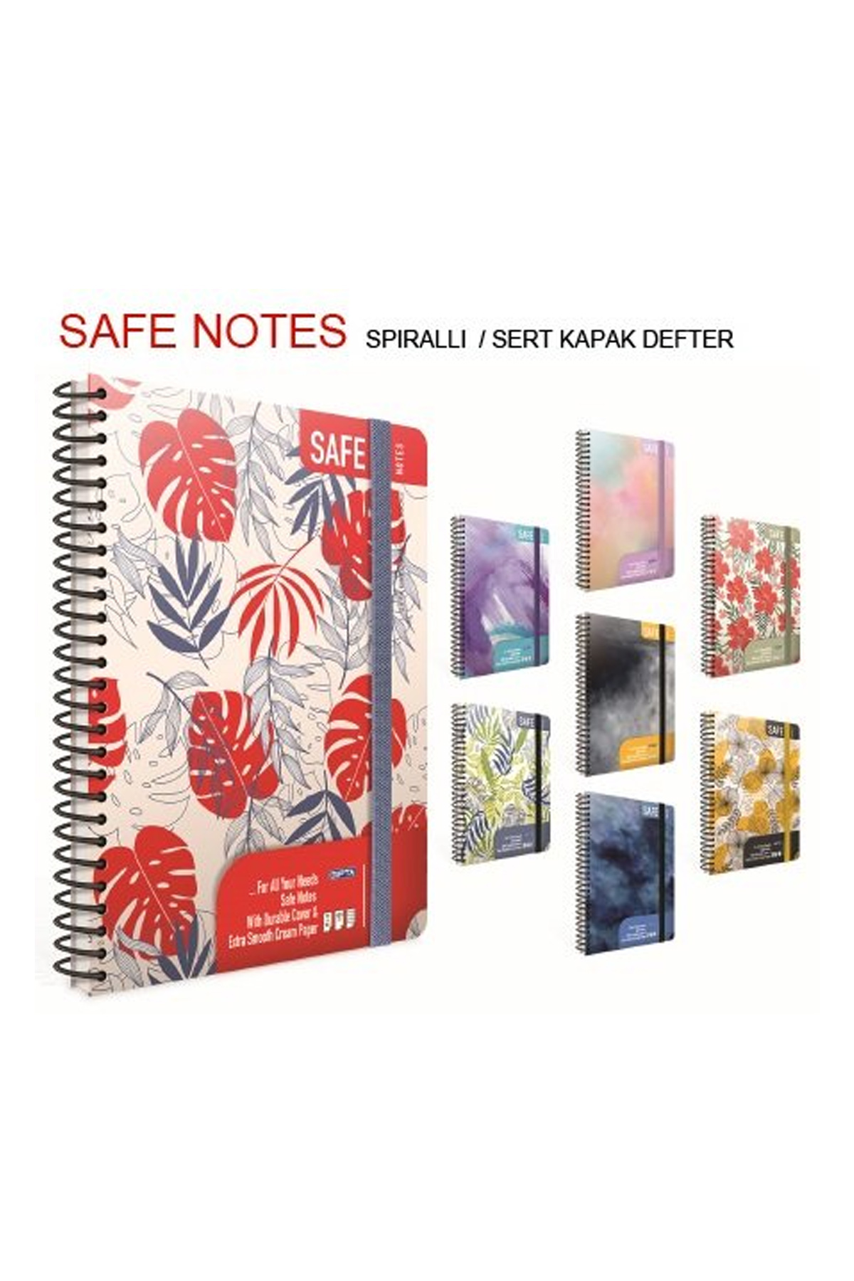 Gıpta Safe Notes Noktalı Defter Sert Kapak Spiralli 17x24 120 Yap