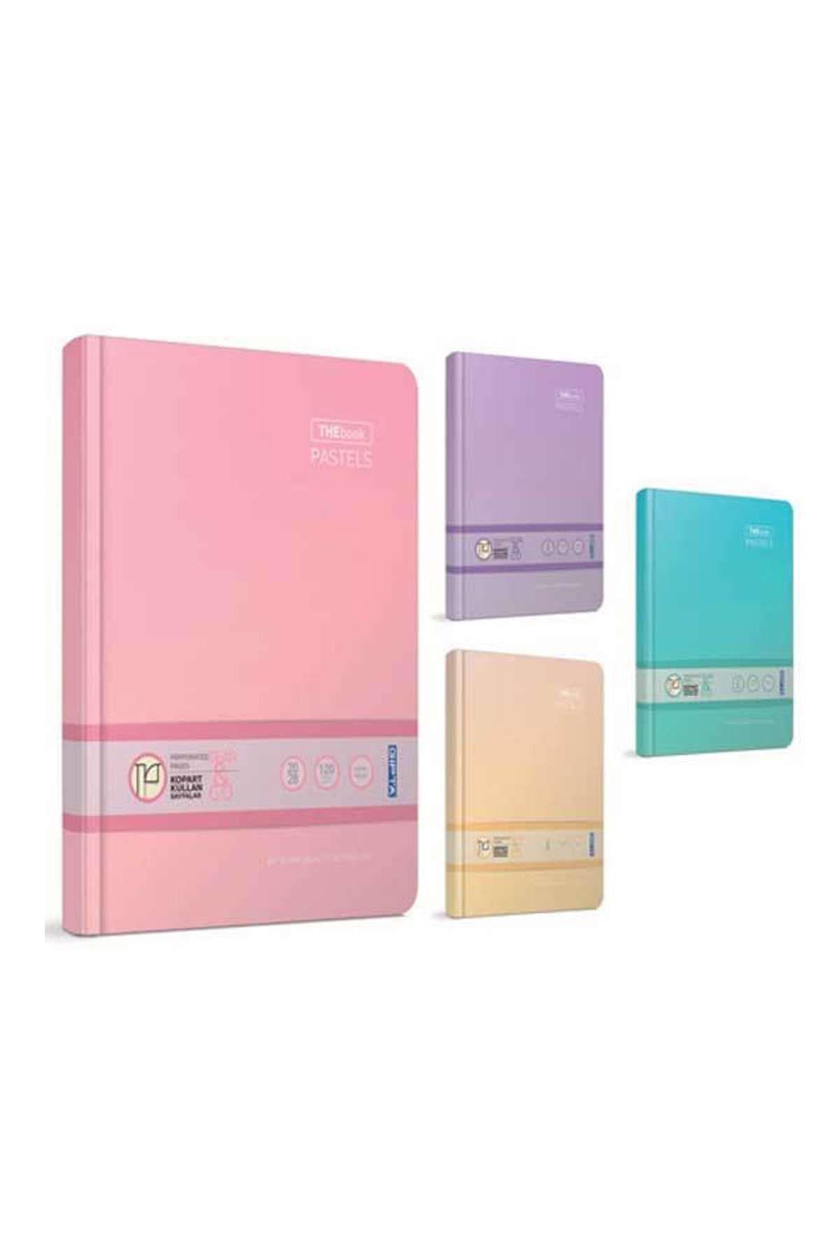 Just Cheap Store Gipta Thebook Pastels Ciltli Defter 20X28 160Yp - Kareli