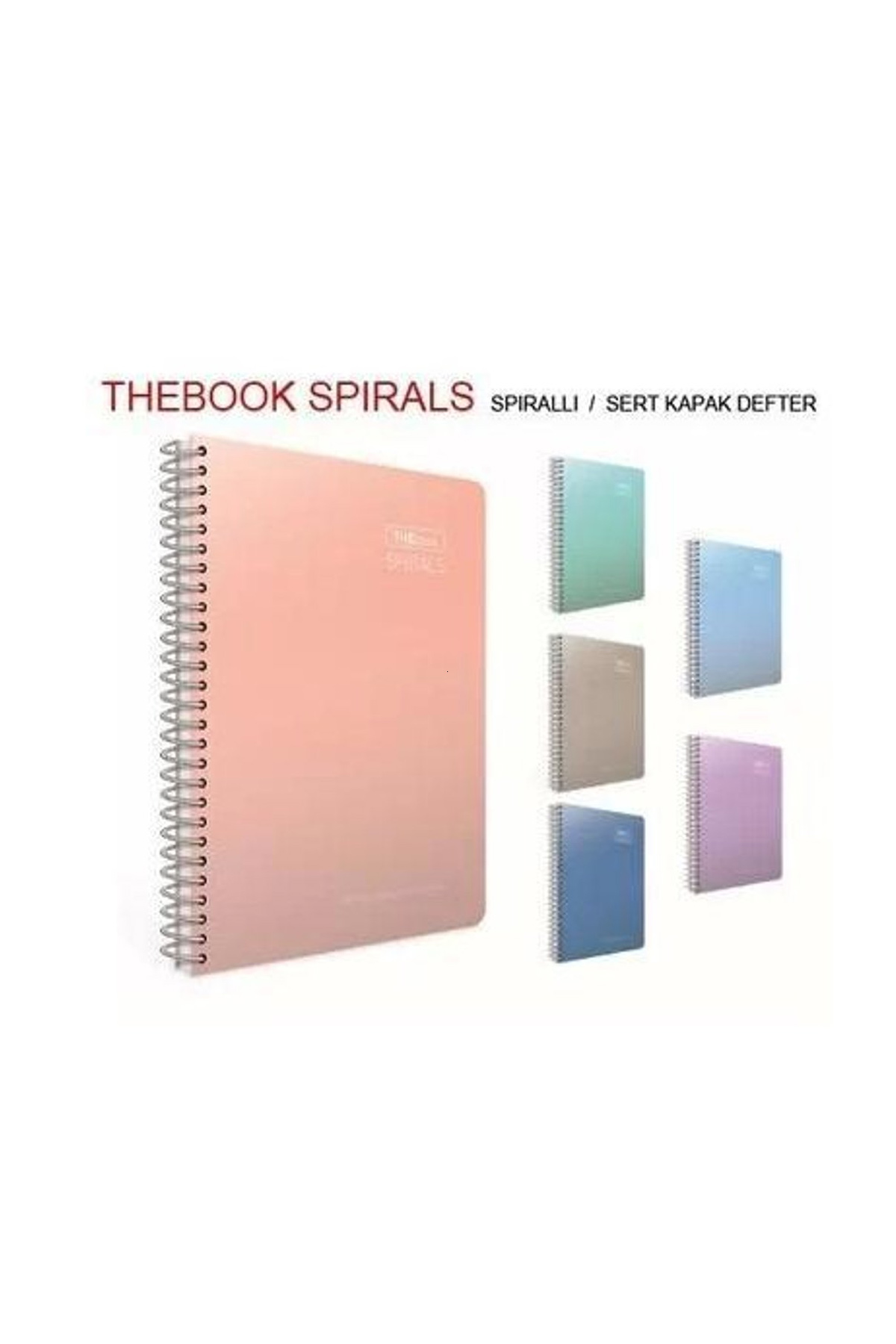 Just Cheap Store Gıpta Thebook Spırals Sp.Sert Kapak Defter A4 100 Yaprak Çizgili 