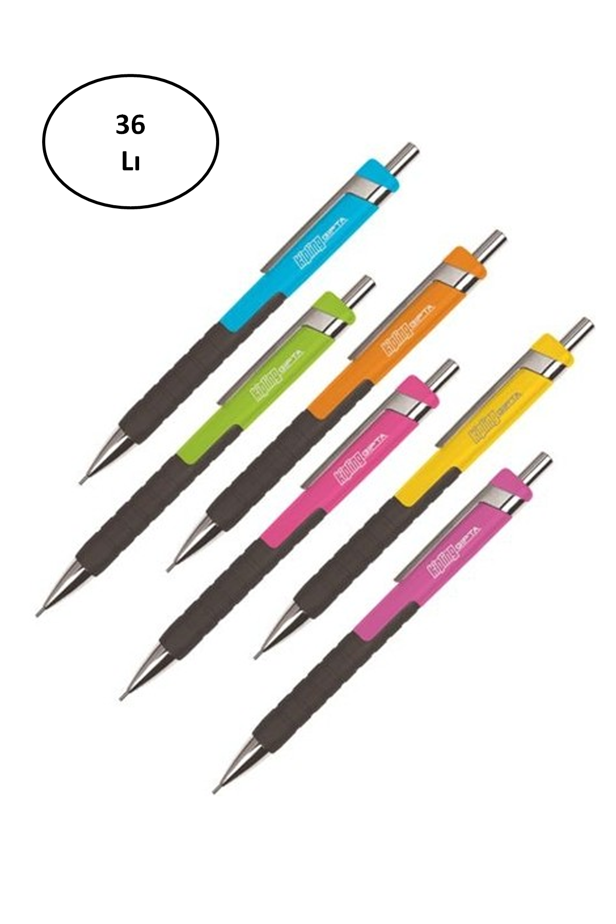 Just Cheap Store Gipta Versatil Kalem Kipling 0.7 Mm Neon 6 Renk 36'Li