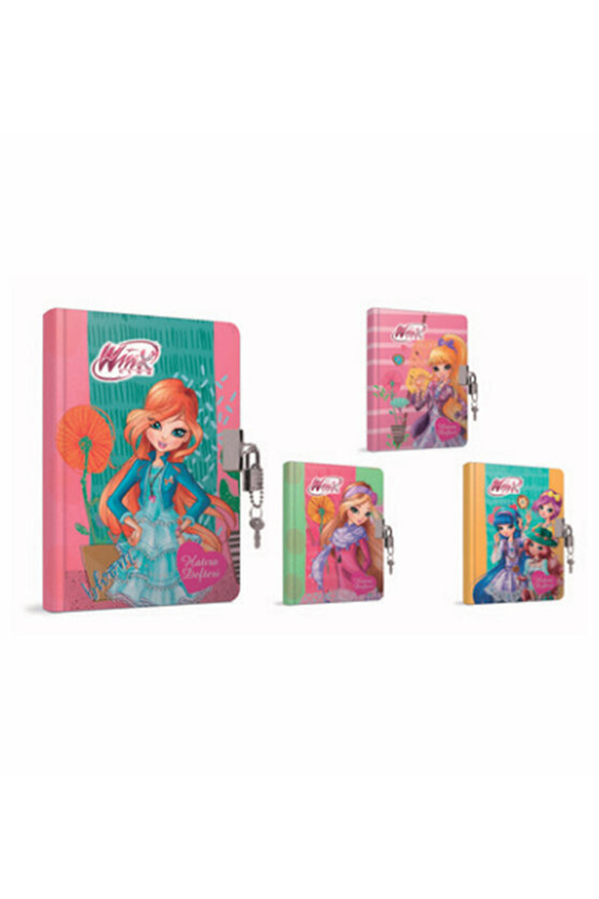Gıpta Winx Hatıra Defteri İplik Dikişli Kilitli 14X20 96 Yaprak Gıpta Winx Hatıra Defteri İplik Dikişli Kilitli 14X20 96 Yaprak