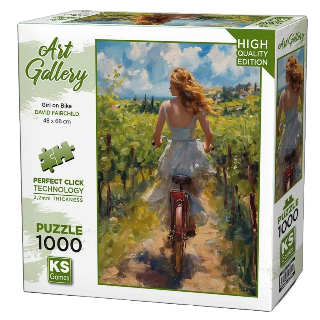 Girl On Bike Puzzle 1000 Parça 20789