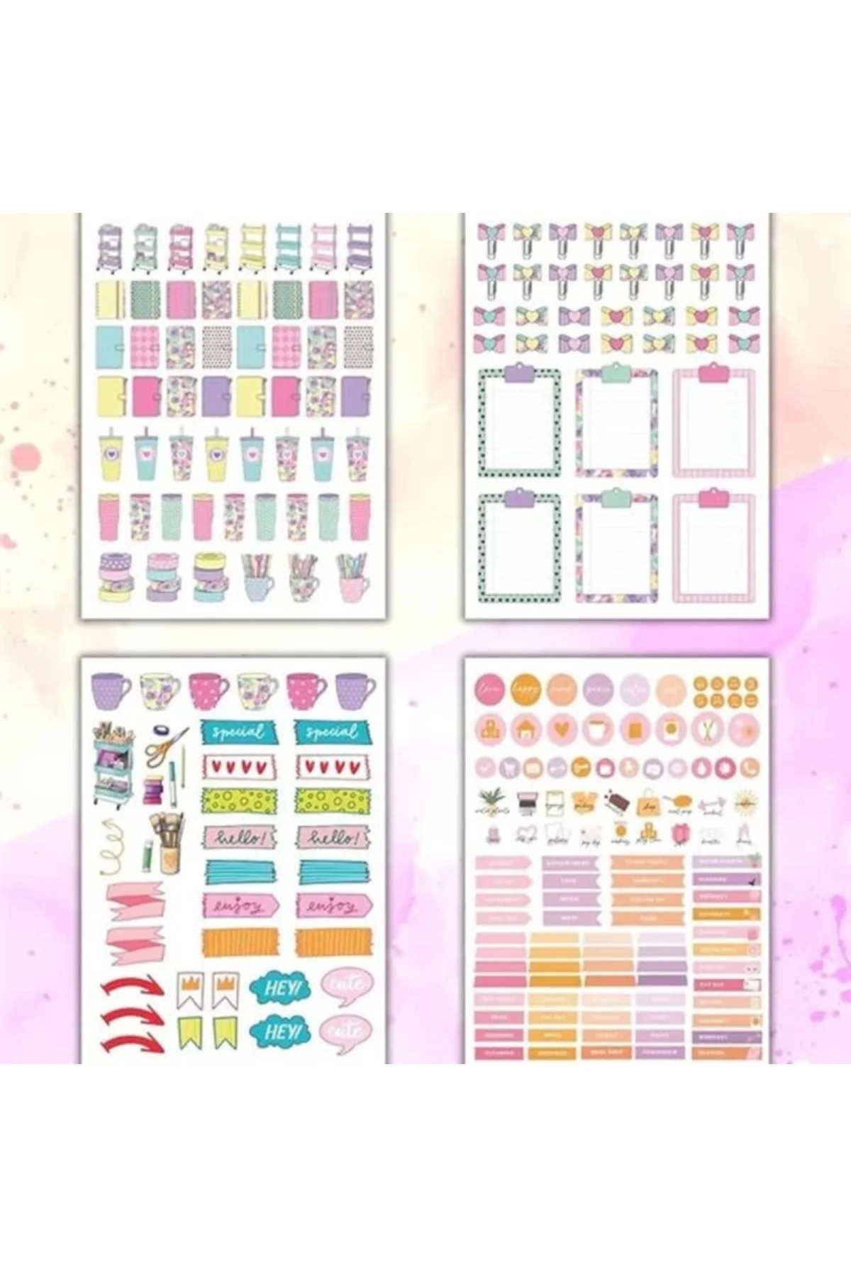 Girl Power My DIY Sticker Book 24 * 17 cm 16 Sayfa Özel Tasarım R