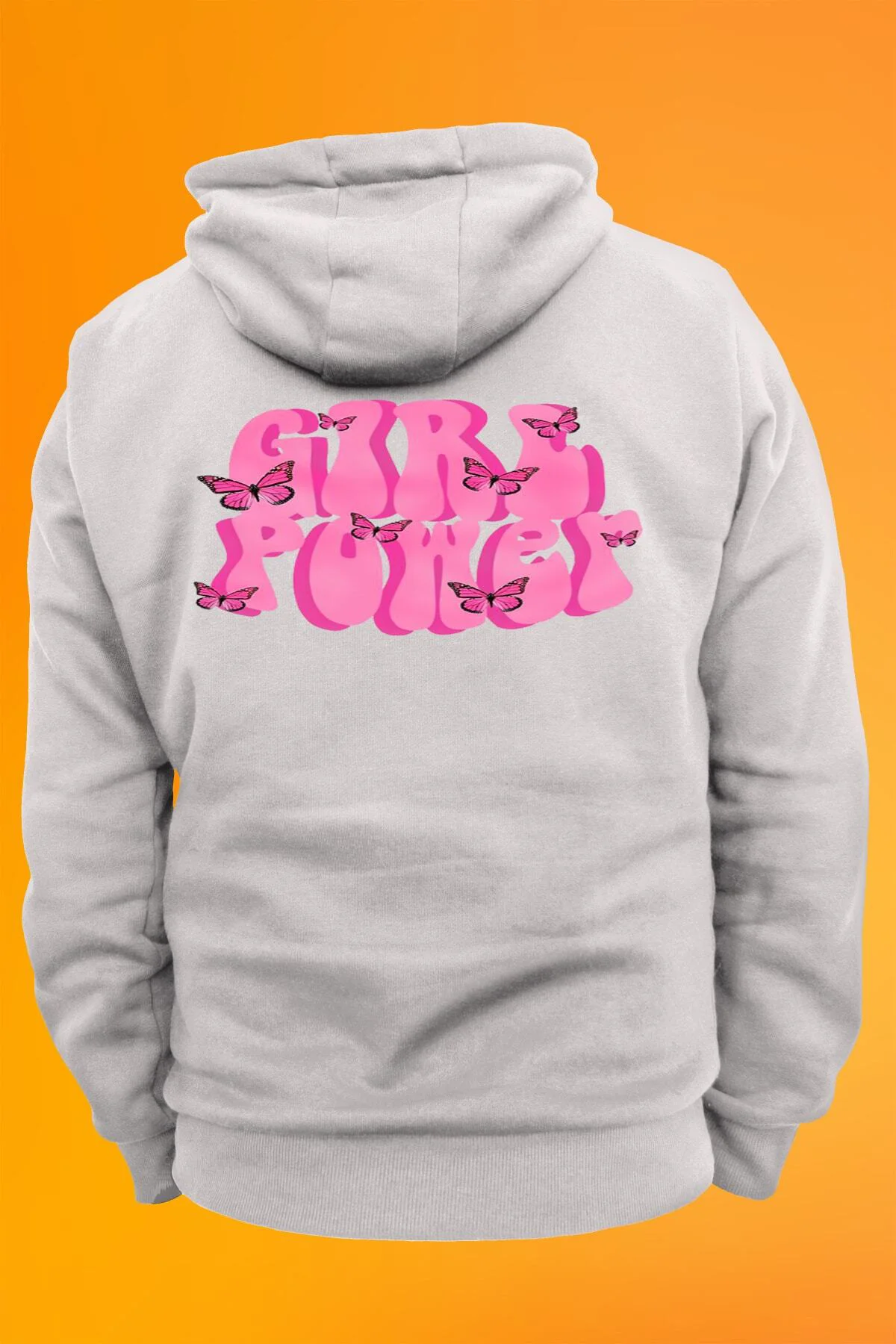 Girlpower Baskılı Kapüşonlu Sweatshirt Girlpower Baskılı Kapüşonlu Sweatshirt