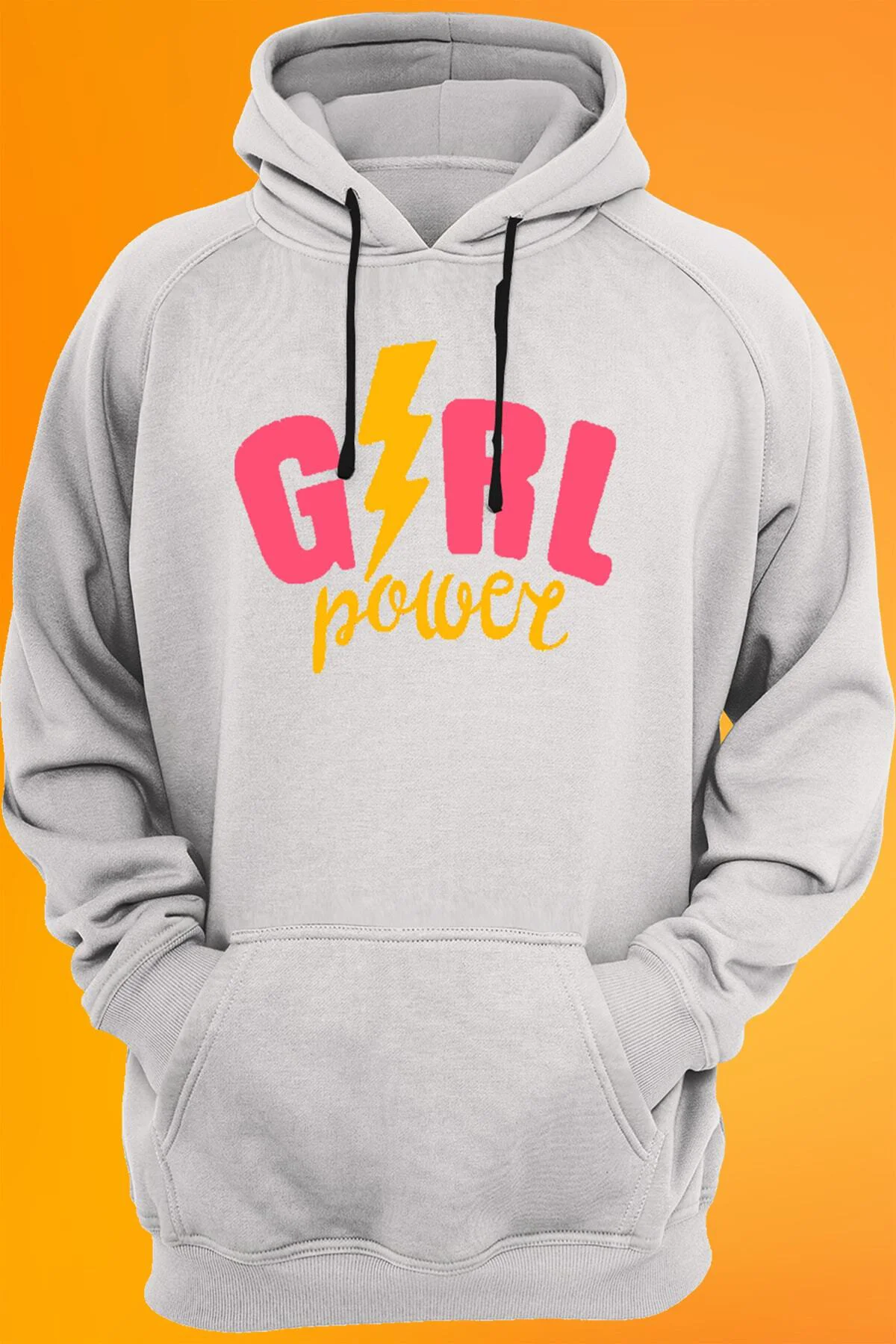 Girlpower Baskılı Kapüşonlu Sweatshirt Girlpower Baskılı Kapüşonlu Sweatshirt