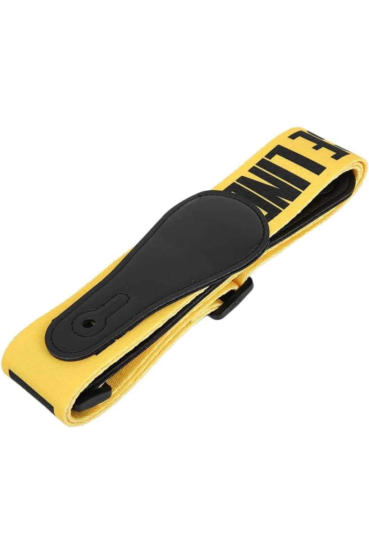 Gitar askısı, evrensel ayarlanabilir sarı uyarı hattı desenli git