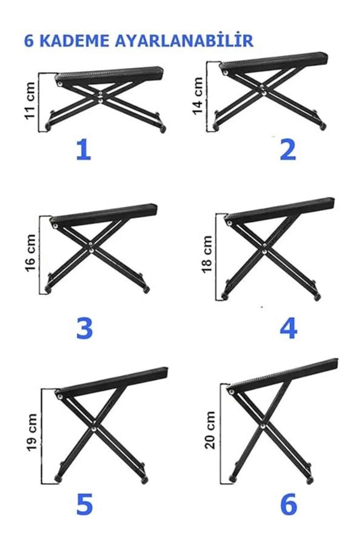 Gitar Ayak Sehpası Metal - Foot Stool - Gitar Ayaklığı
