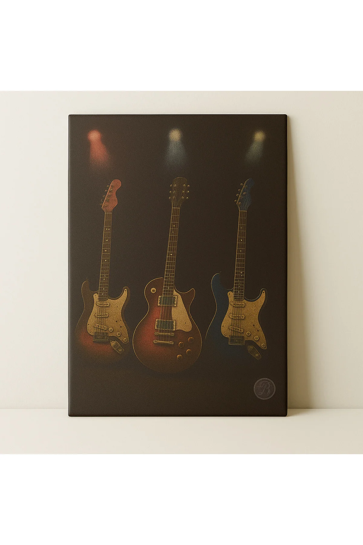 Gitar Temalı Kanvas Tablo – Modern Müzik Aletli Duvar Dekoru