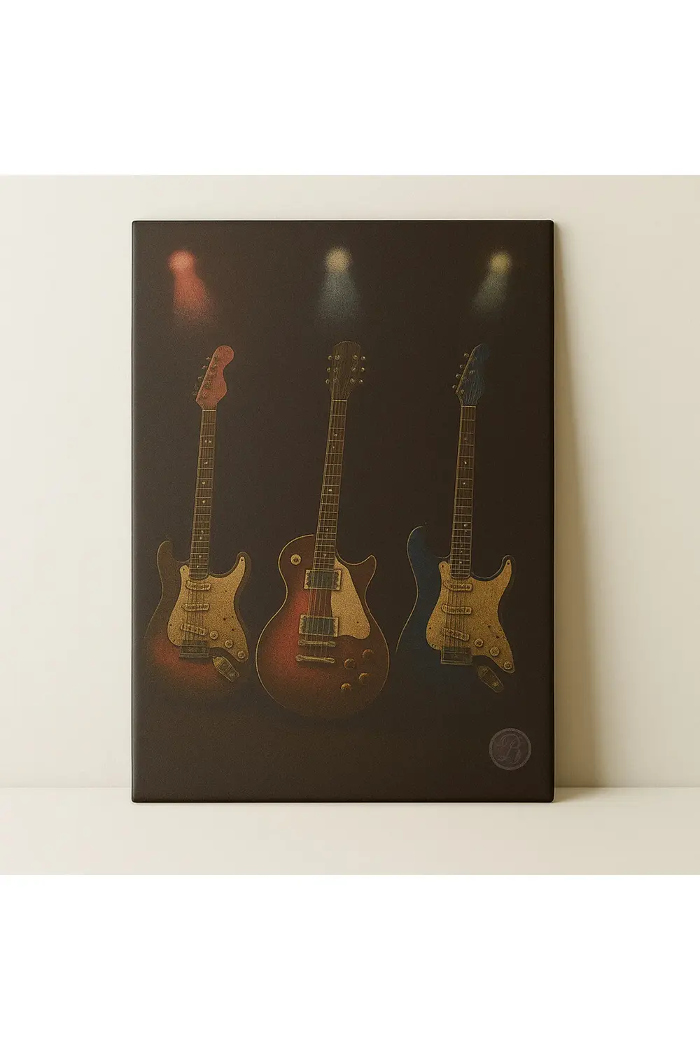 Gitar Temalı Kanvas Tablo – Modern Müzik Aletli Duvar Dekoru