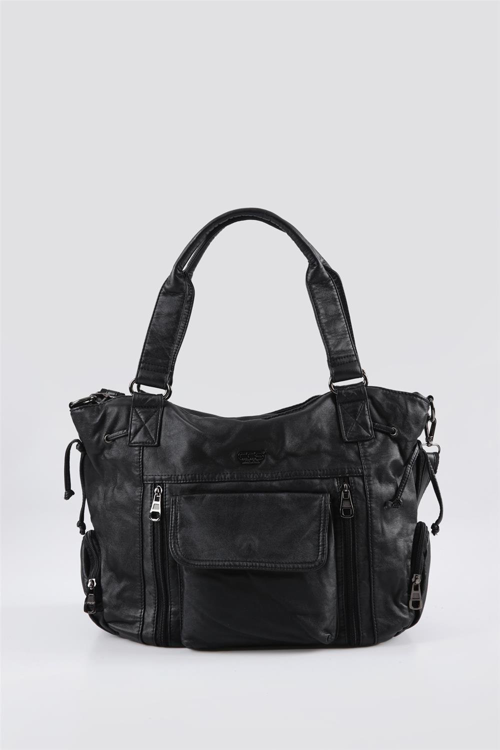 Giwer Siyah Cilt Omuz Çantası