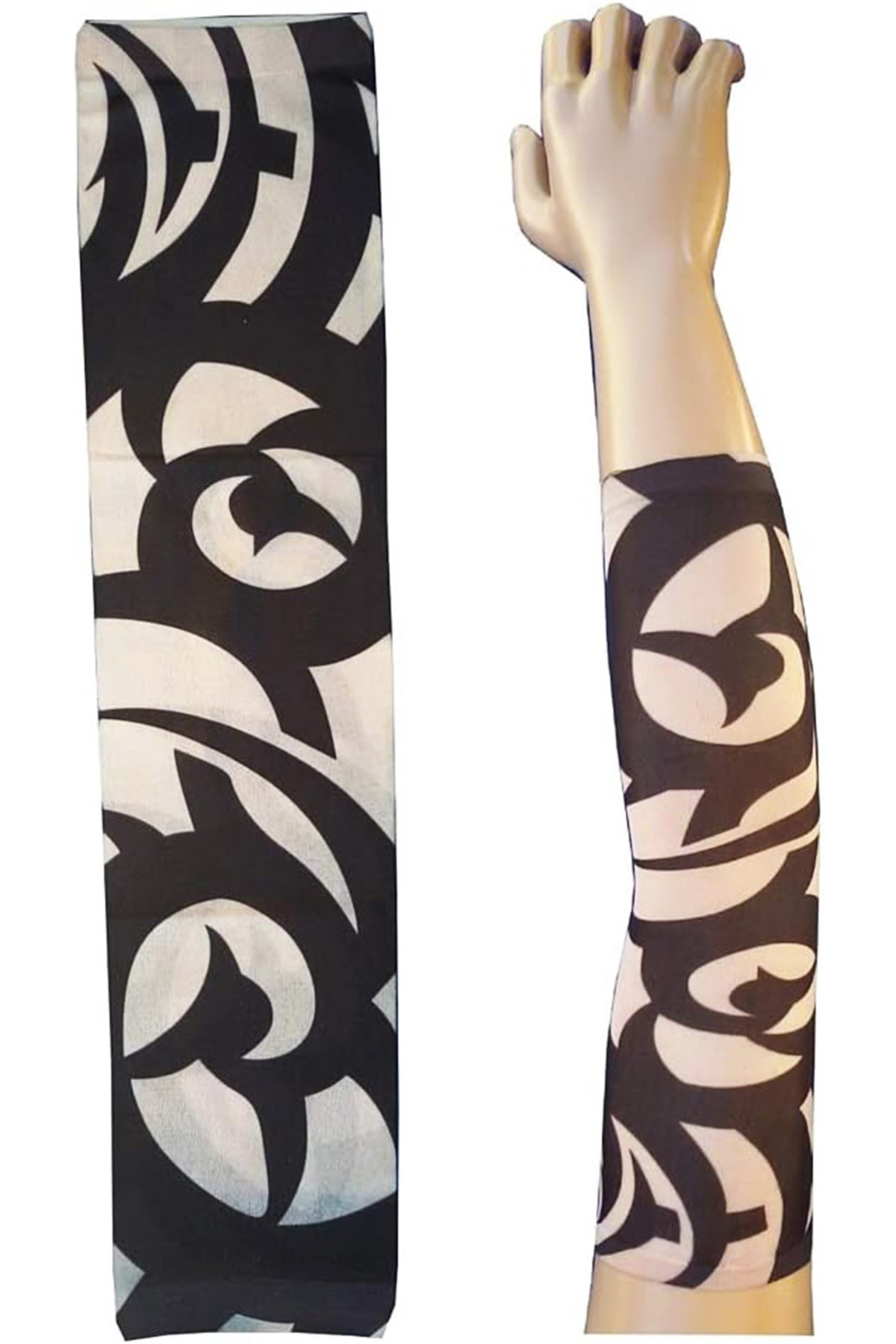 Zs Demir Giyilebilir Kol Dövmesi Çorap Dövme 3D Baskılı Kol Bacak Dövme 2