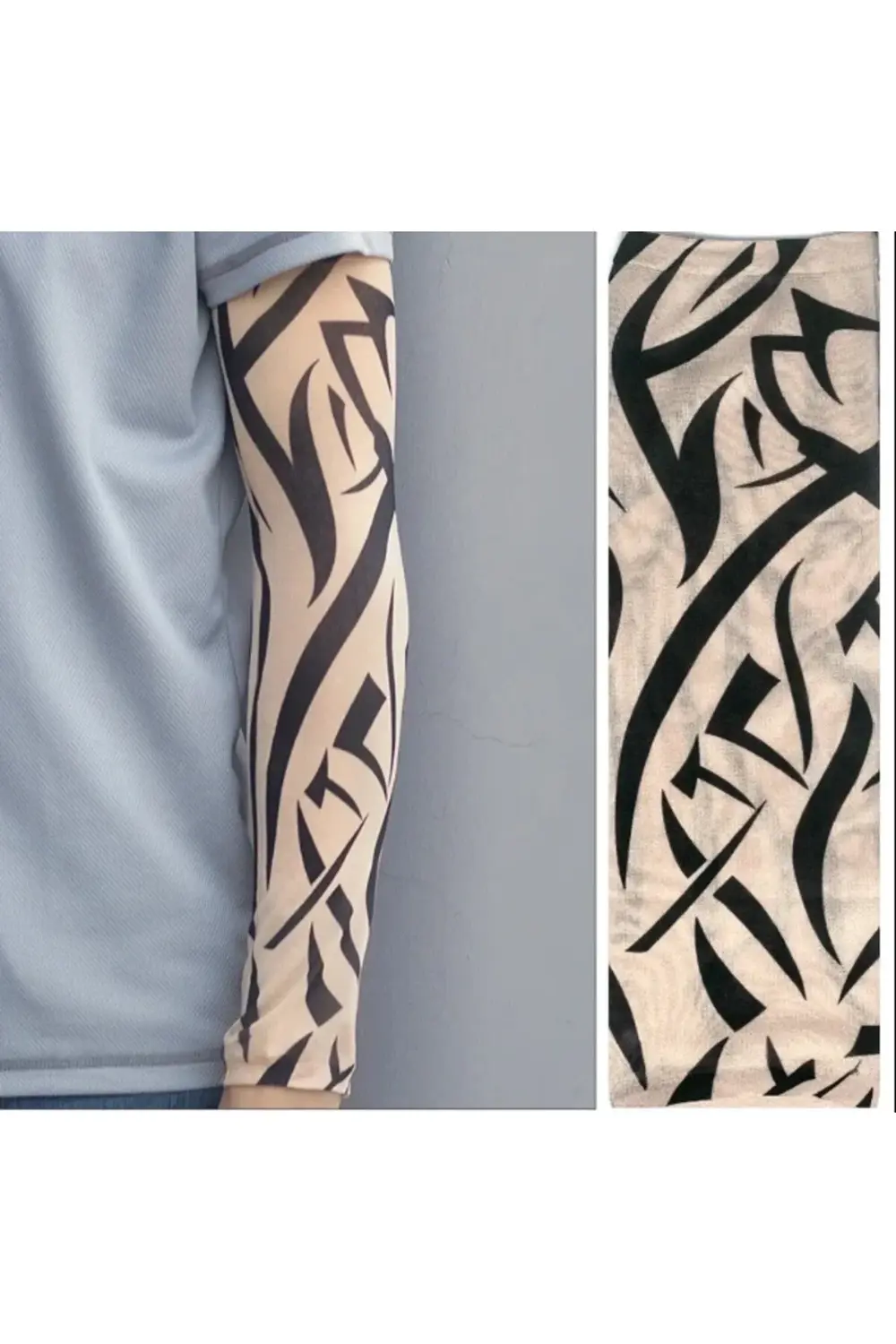 Giyilebilir Kol Dövmesi Çorap Dövme 3d Baskılı Kol Bacak Dövme 2