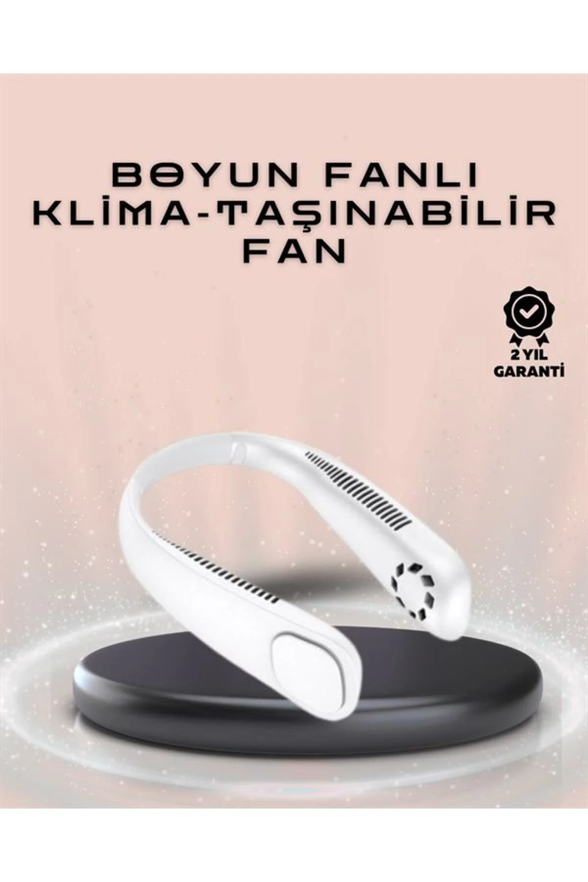 Giyilebilir Sessiz Fan | 224g Hafif, Bladeless Güvenli Tasarım, 5