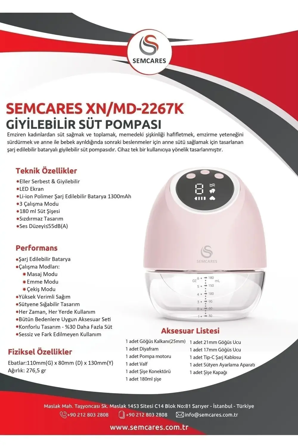 Giyilebilir Süt Pompası