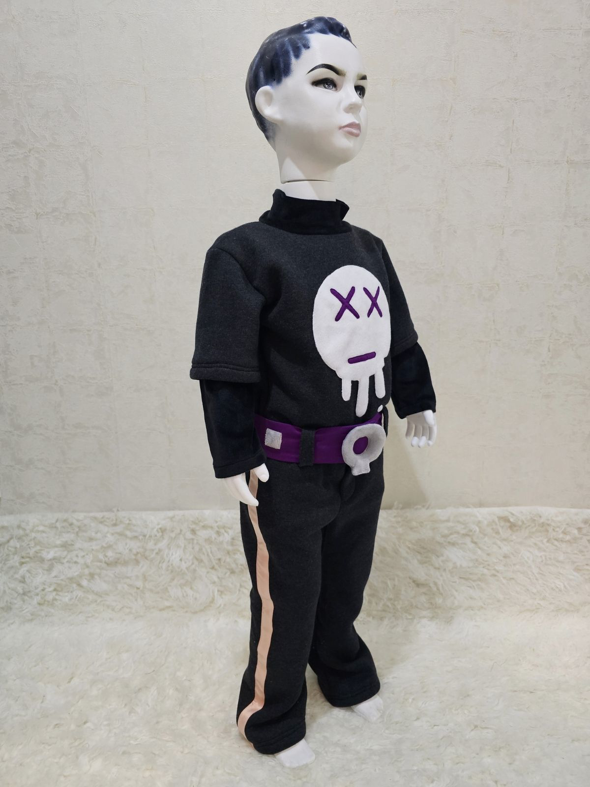 Gizemli Dövüşçü Anime Cosplay Kostümü
