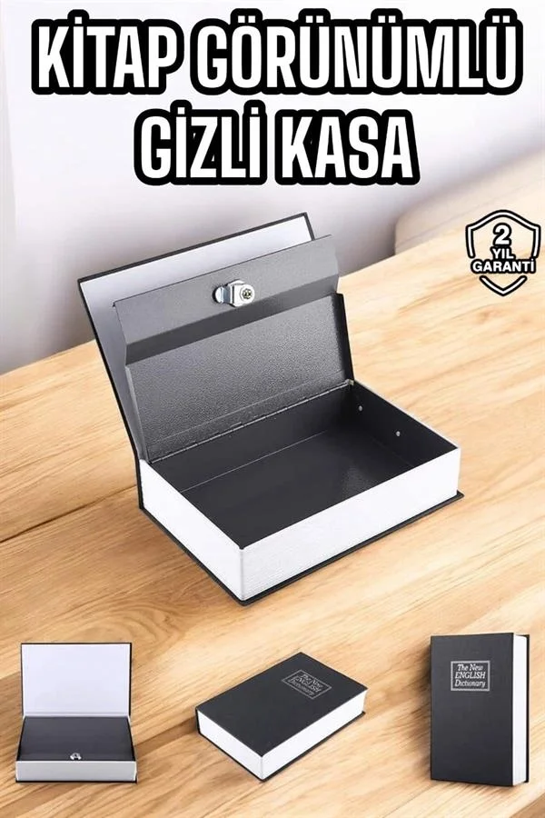 Gizli Kasa İngilizce Sözlüğü Kitap Görünümlü Anahtarlı Gizli Mini Çelik Kasa Kilitli Fiyatı, Yorumları ve Özellikleri