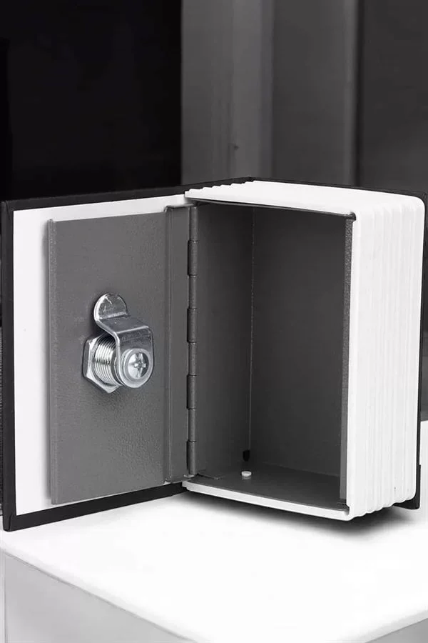 Gizli Kasa Kitap Görünümlü Anahtarlı Çelik Mini Kasa - Lisinya
