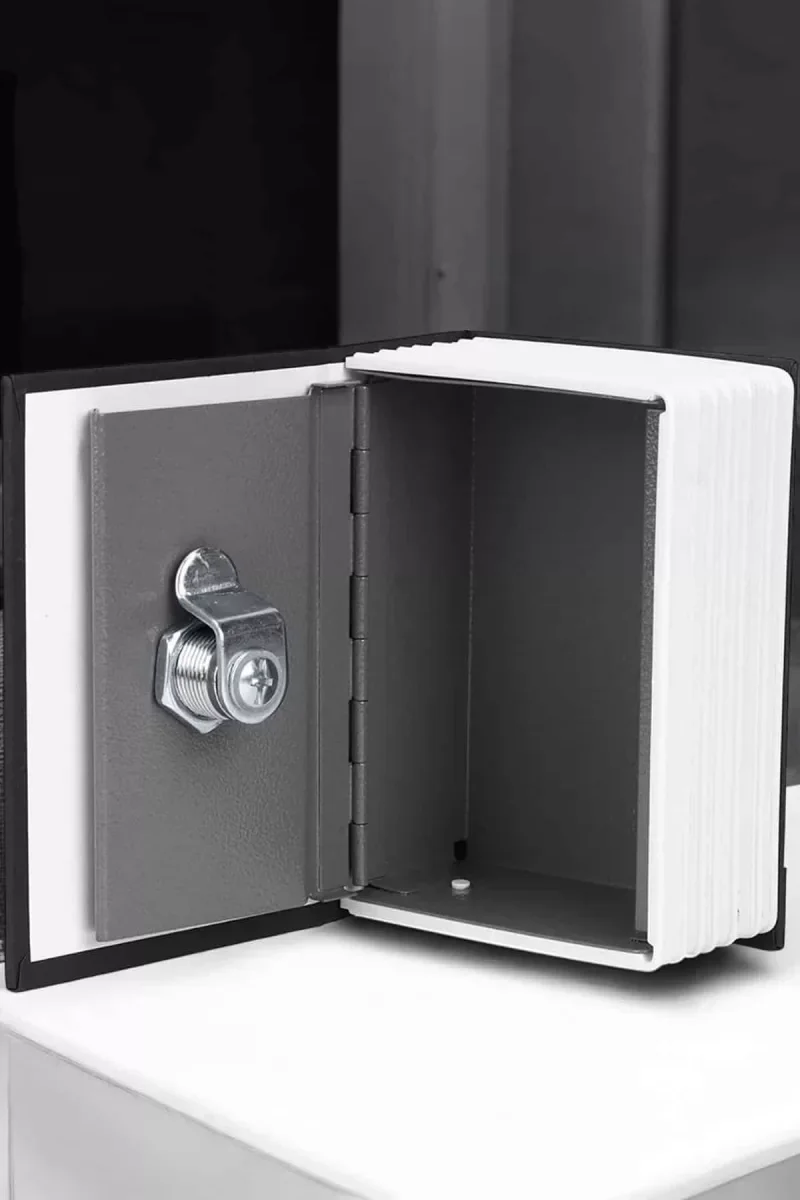 Gizli Kasa Kitap Görünümlü Anahtarlı Çelik Mini Kasa - Lisinya