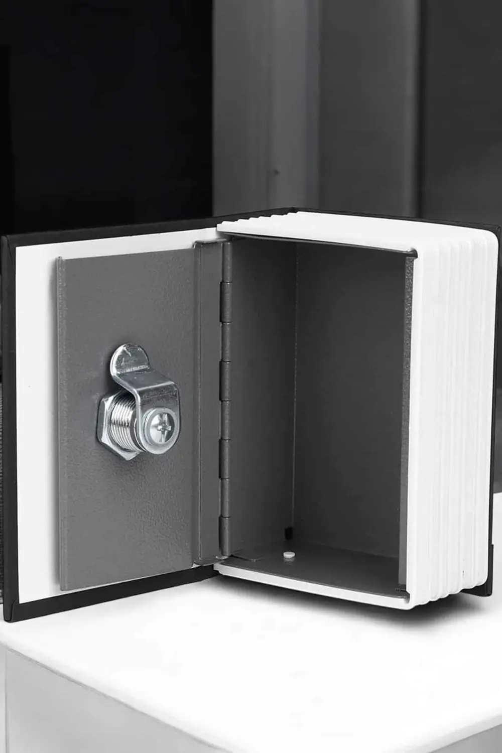 Gizli Kasa Kitap Görünümlü Anahtarlı Çelik Mini Kasa