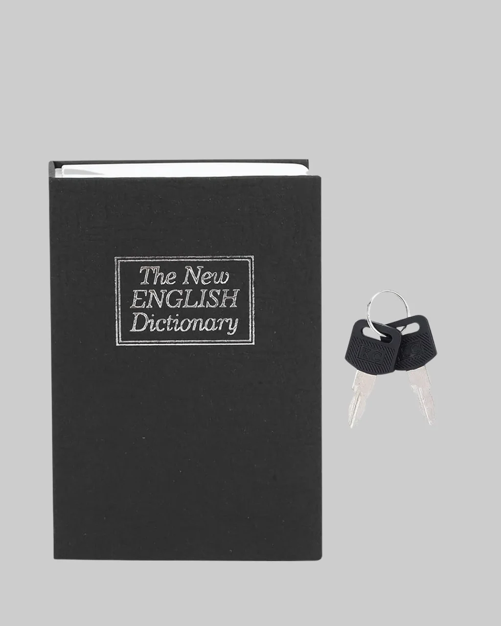 Gizli Kitap Kasa Metal Gövdeli, Anahtarlı - Lisinya