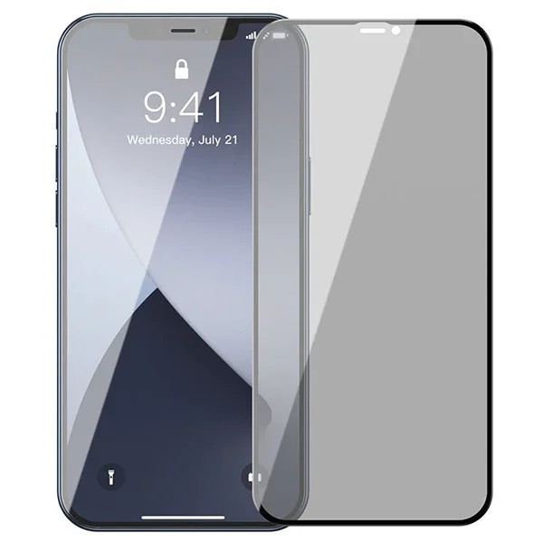 Gizlilik Camı iPhone 12/12 Pro 6.1 - Çift Pak Anti Spy 0,23 mm